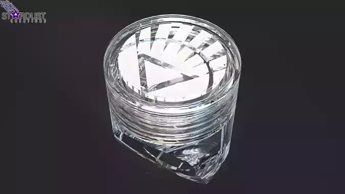 White Lantern Ring with LED light 3D print model