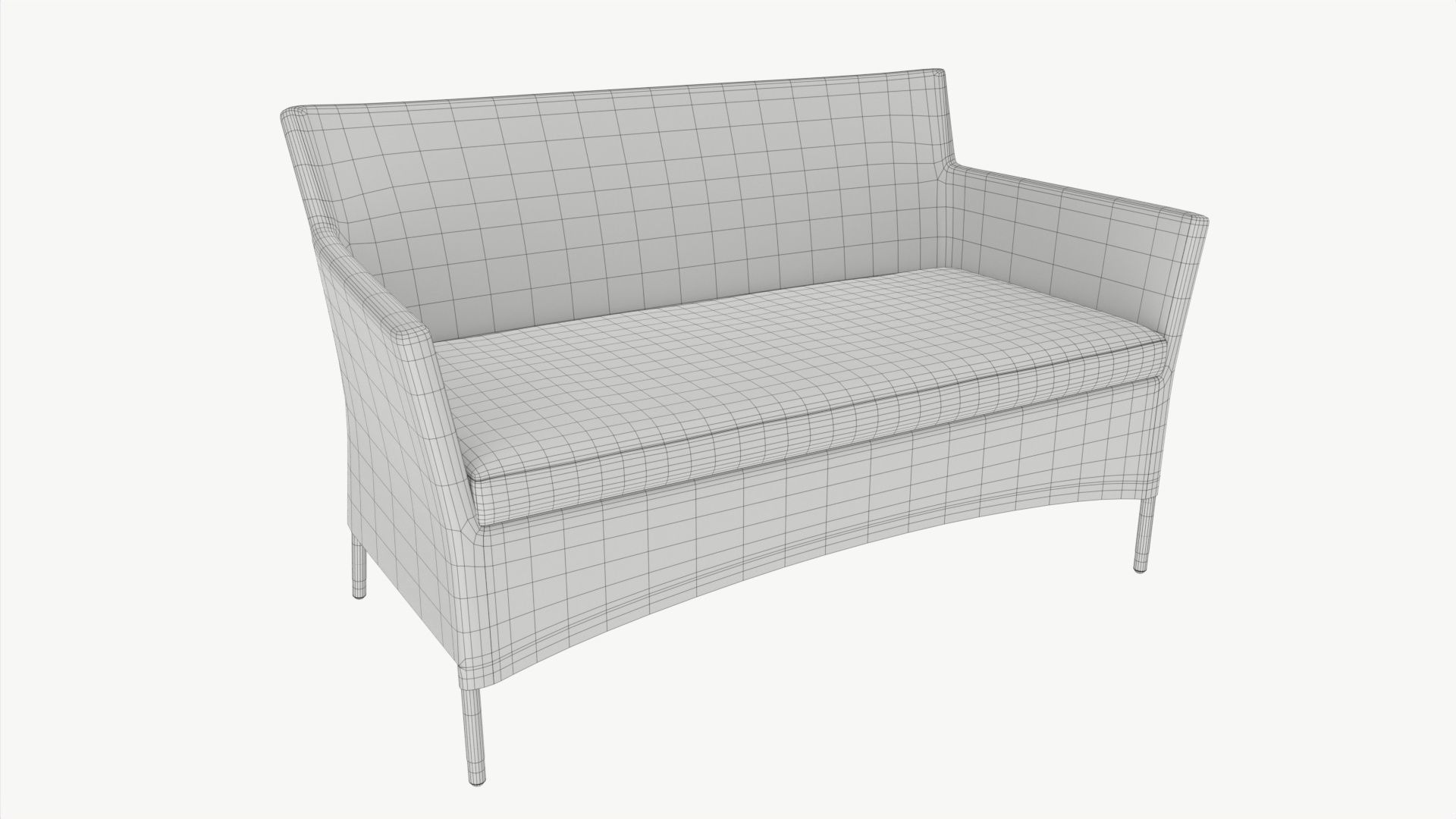 Garden sofa Waters 3D model_5