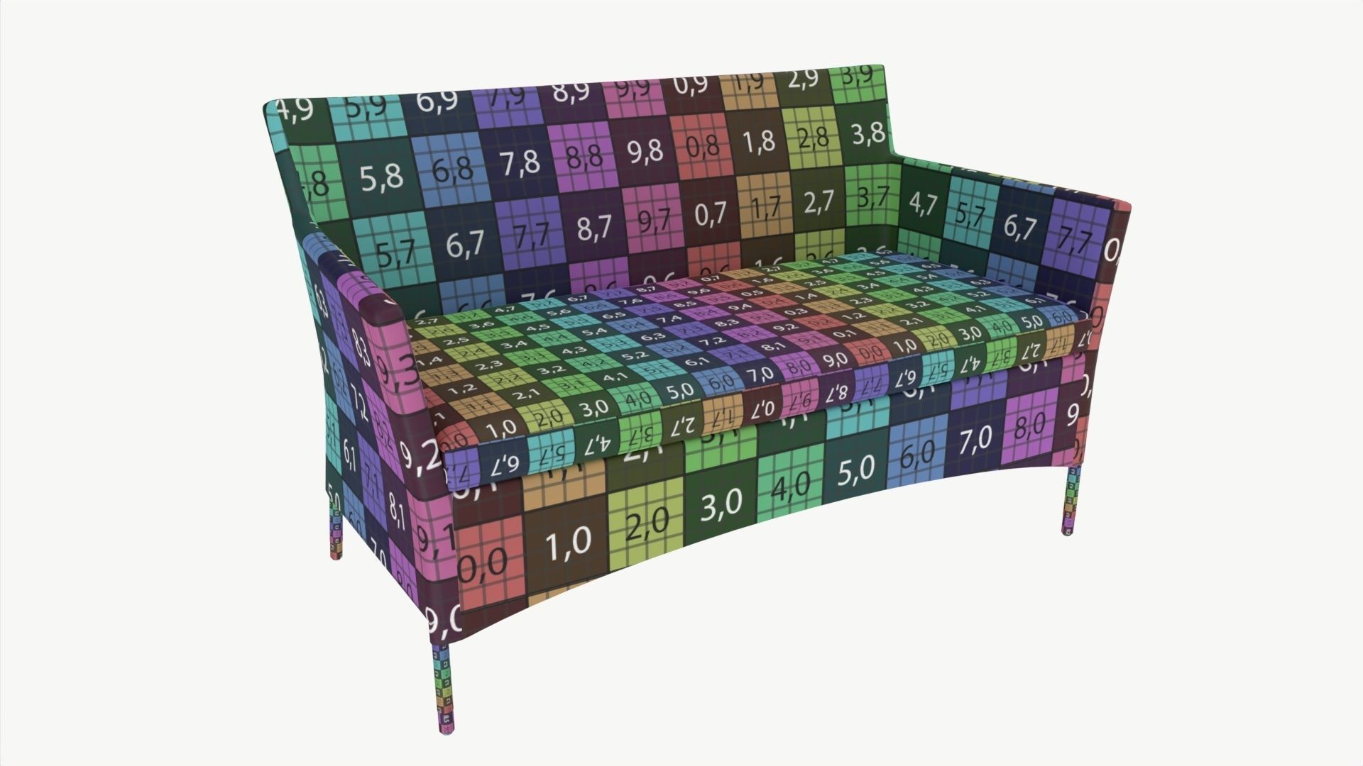 Garden sofa Waters 3D model_6