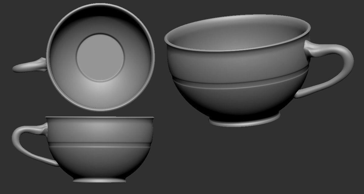 Cup Decorative - 3D Model to print Free Download Free 3D print model_3