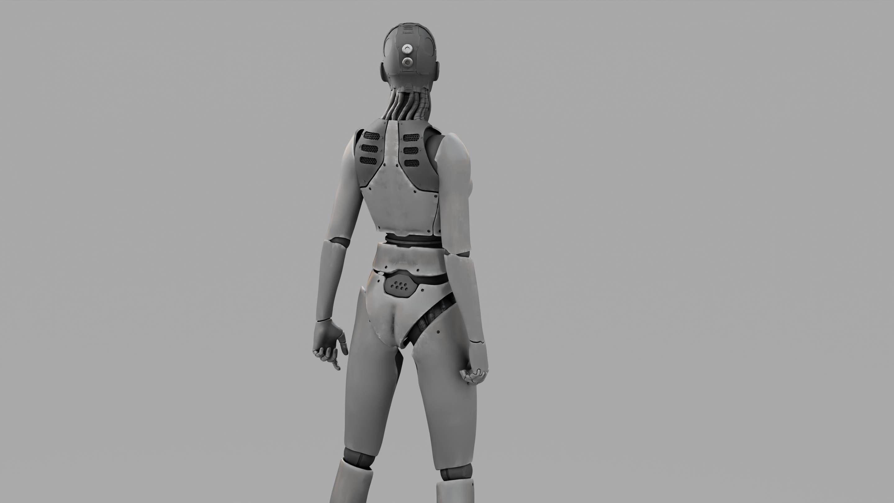 HUMANOID M2000  rigged character  3D model_9