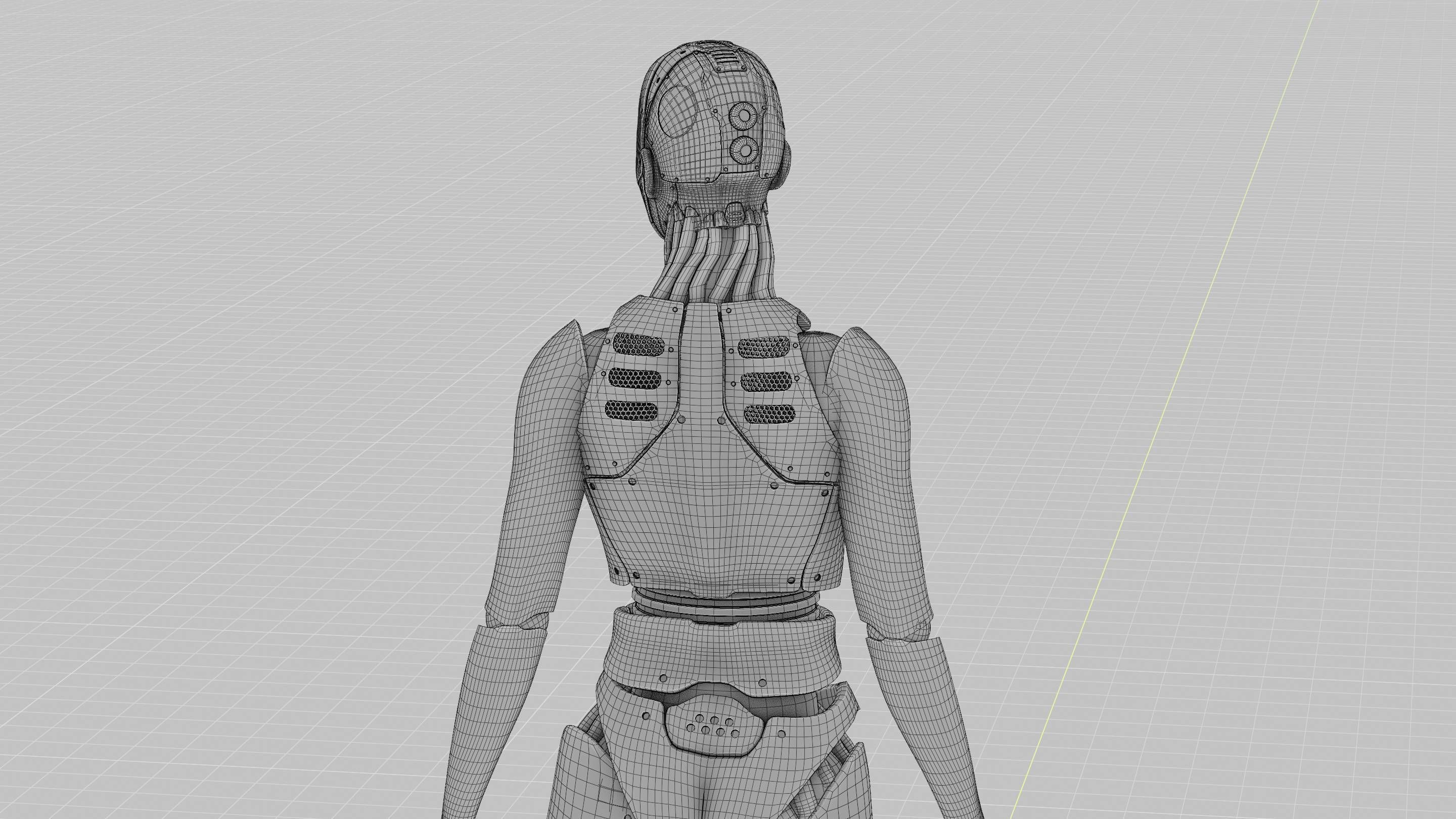 HUMANOID M2000  rigged character  3D model_38