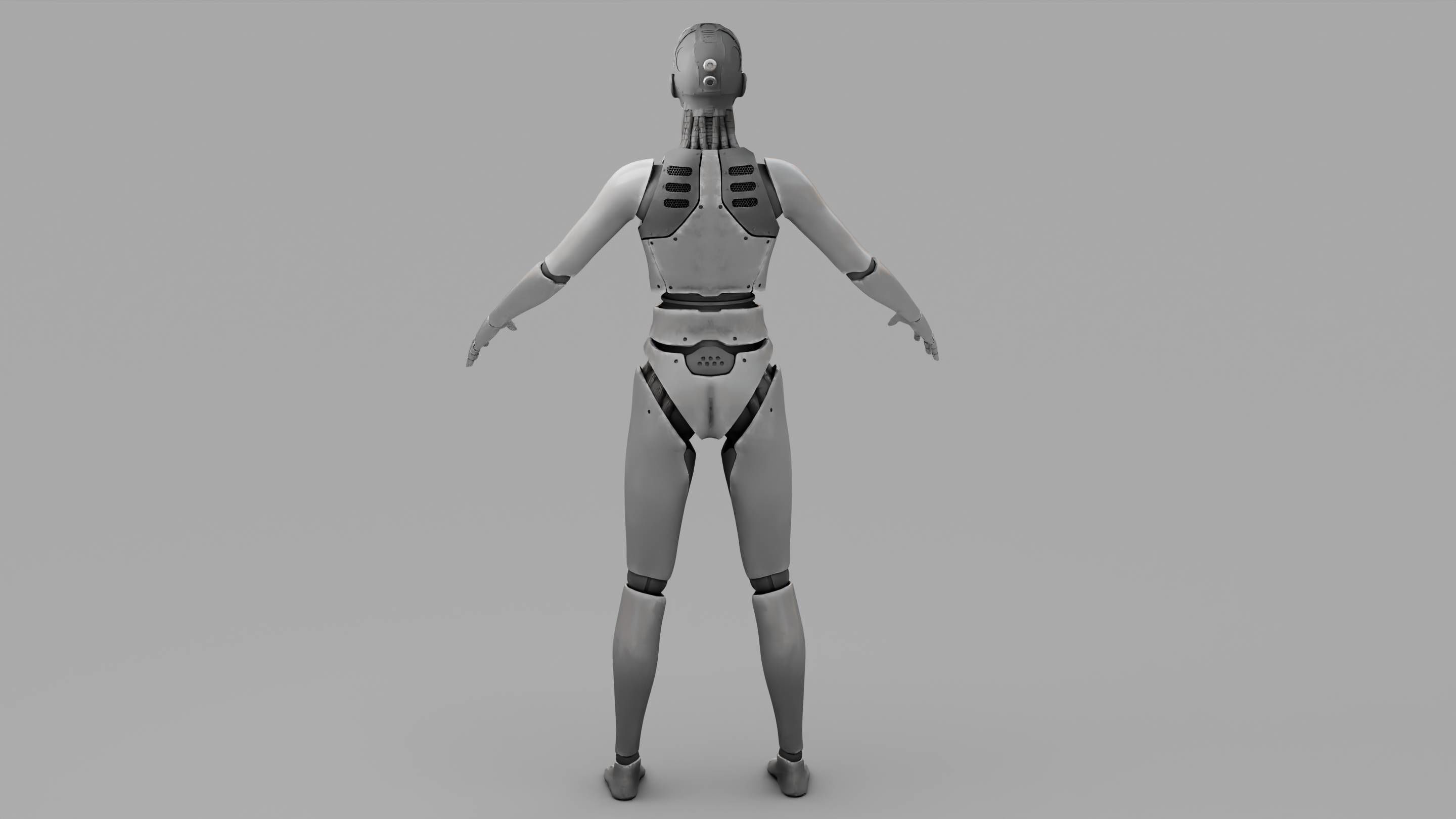 HUMANOID M2000  rigged character  3D model_32