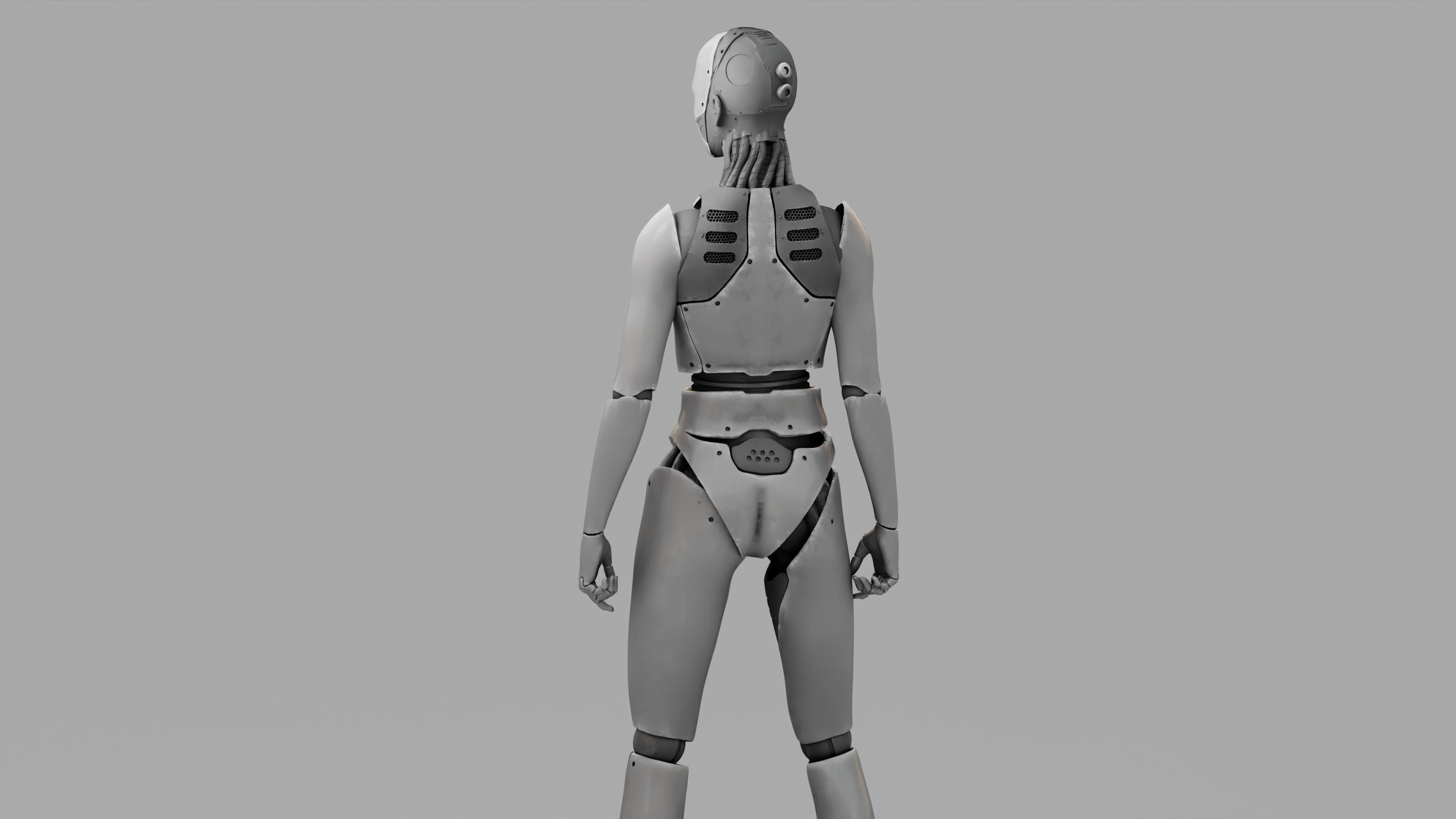 HUMANOID M2000  rigged character  3D model_11