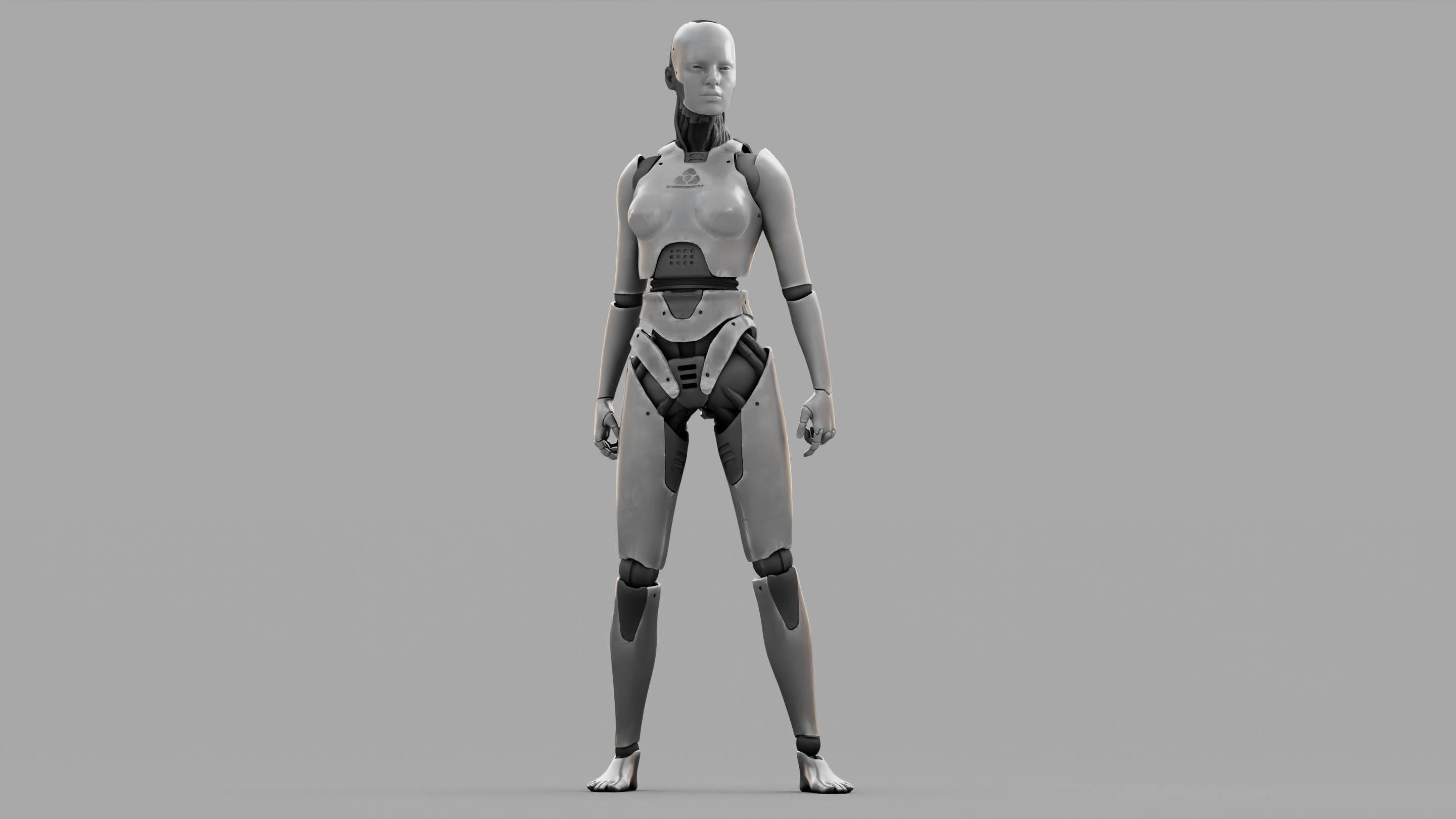 HUMANOID M2000  rigged character  3D model_3