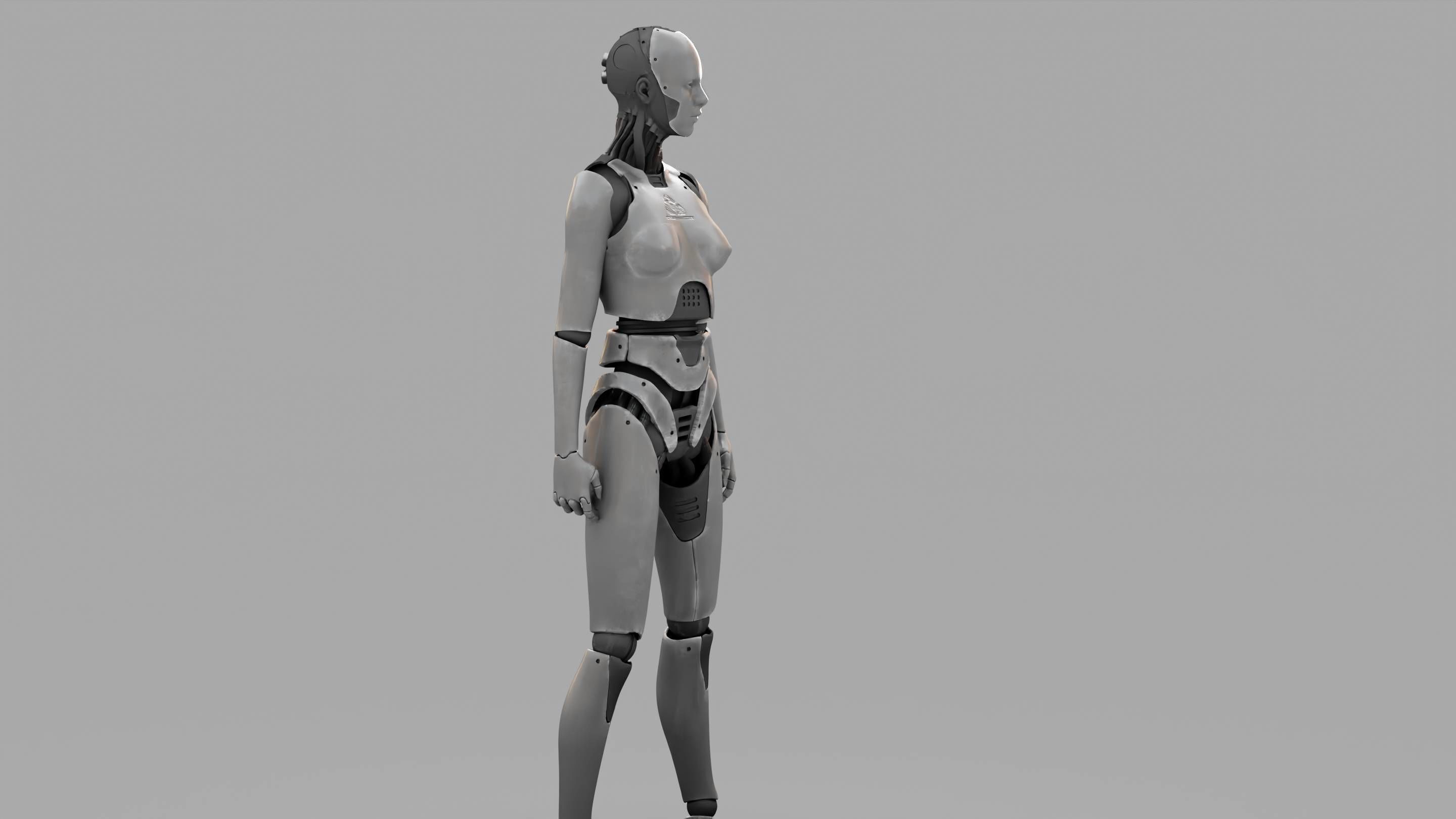 HUMANOID M2000  rigged character  3D model_6