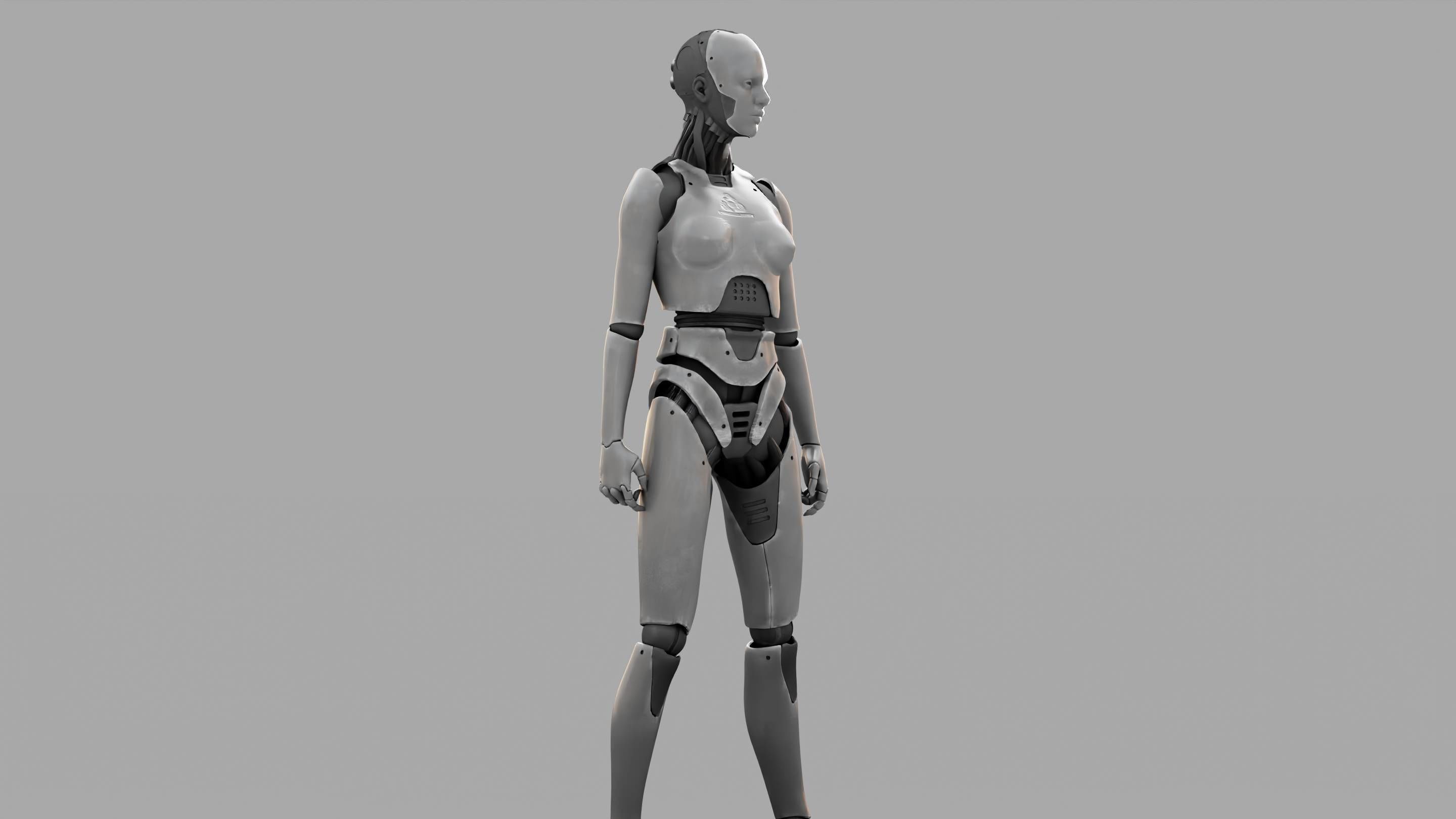 HUMANOID M2000  rigged character  3D model_5