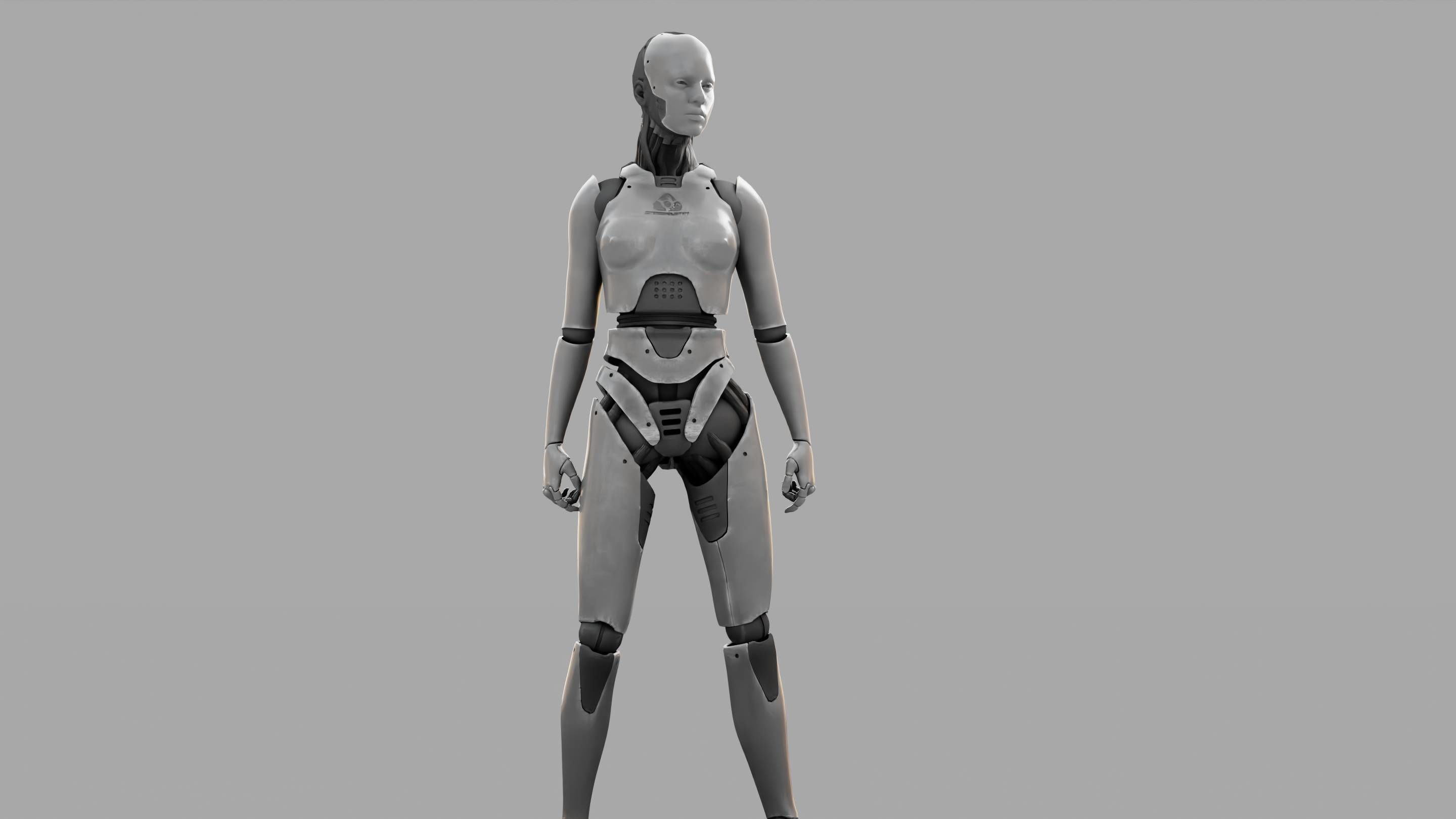 HUMANOID M2000  rigged character  3D model_4
