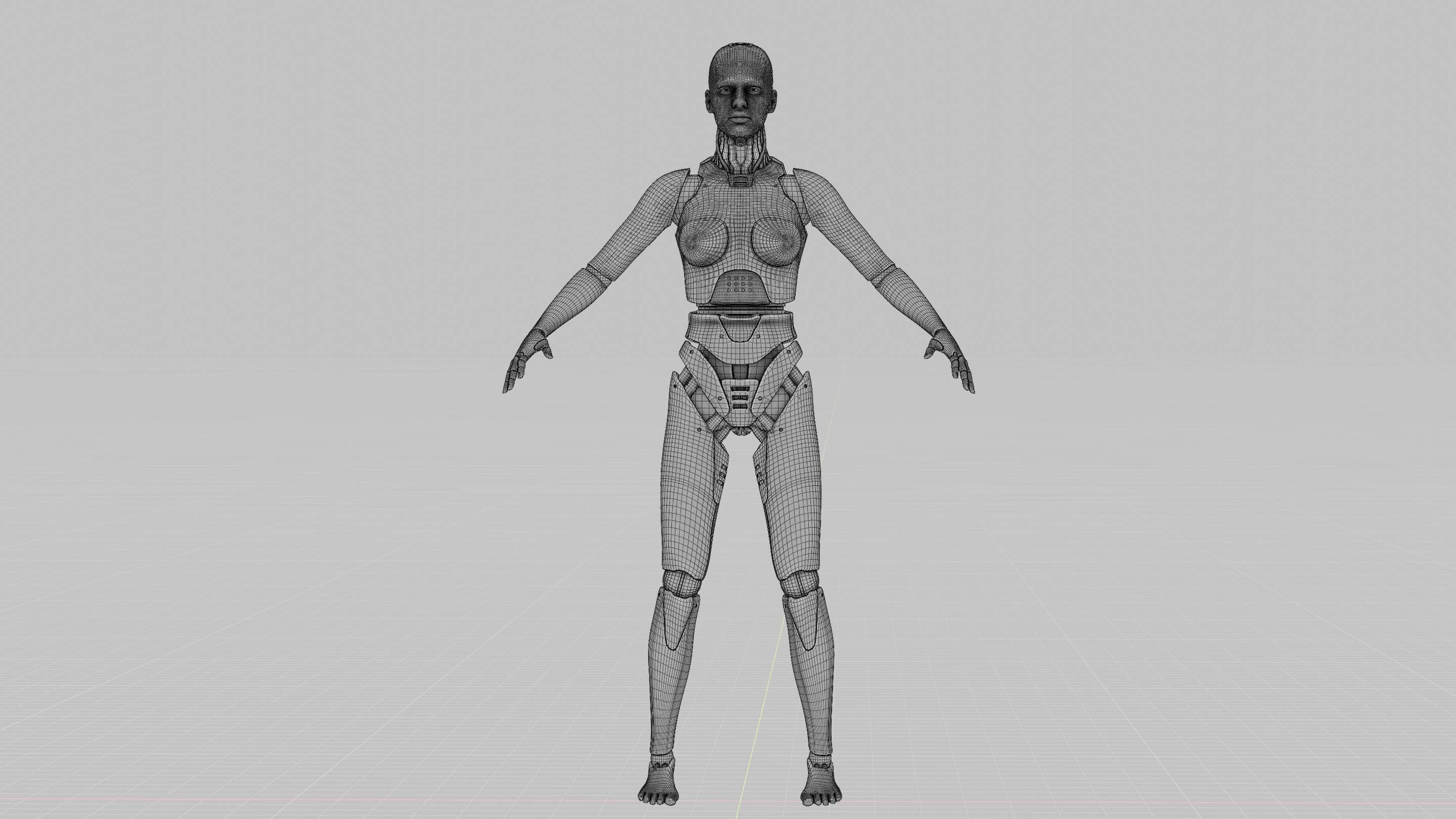 HUMANOID M2000  rigged character  3D model_34