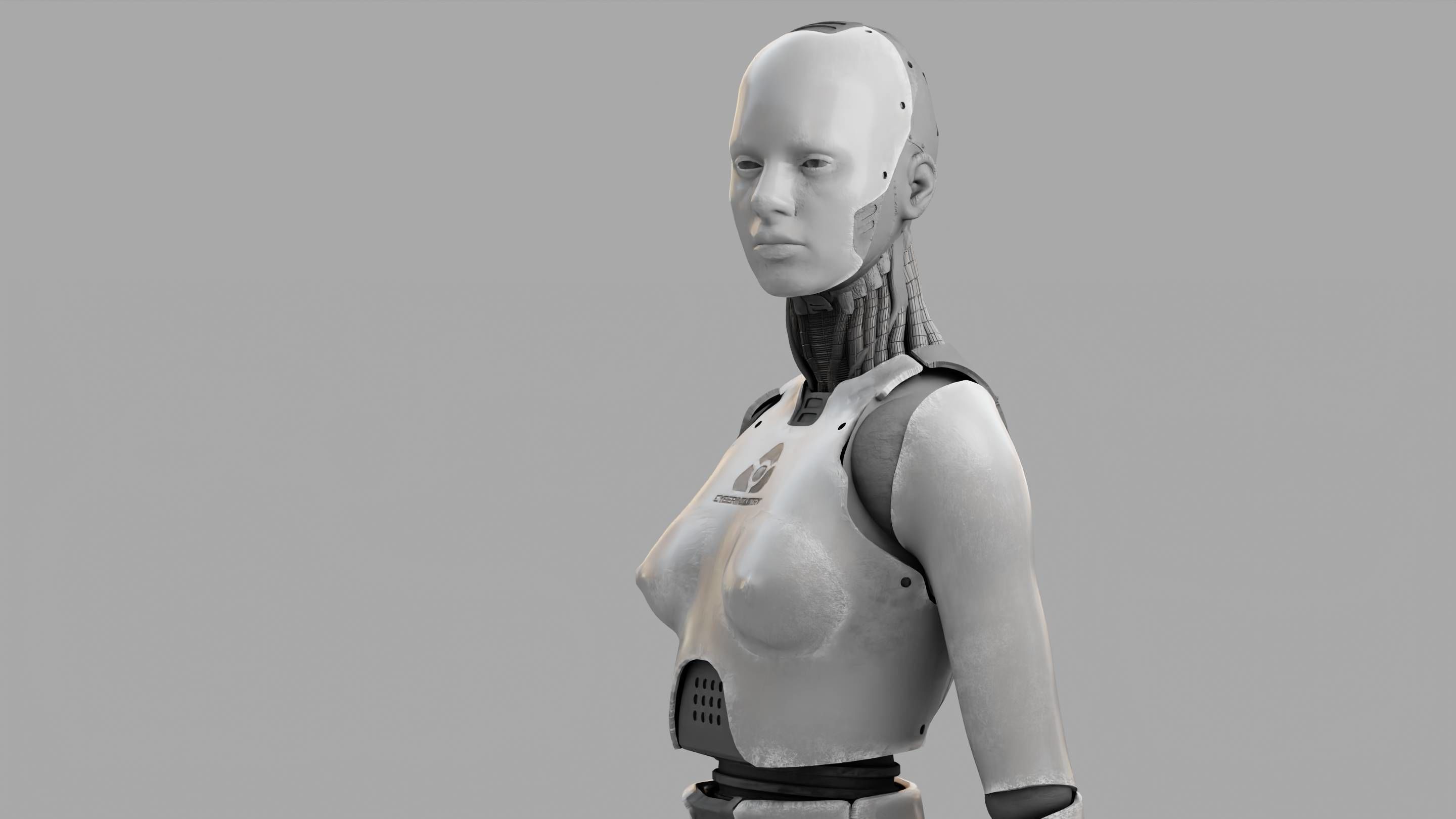 HUMANOID M2000  rigged character  3D model_26