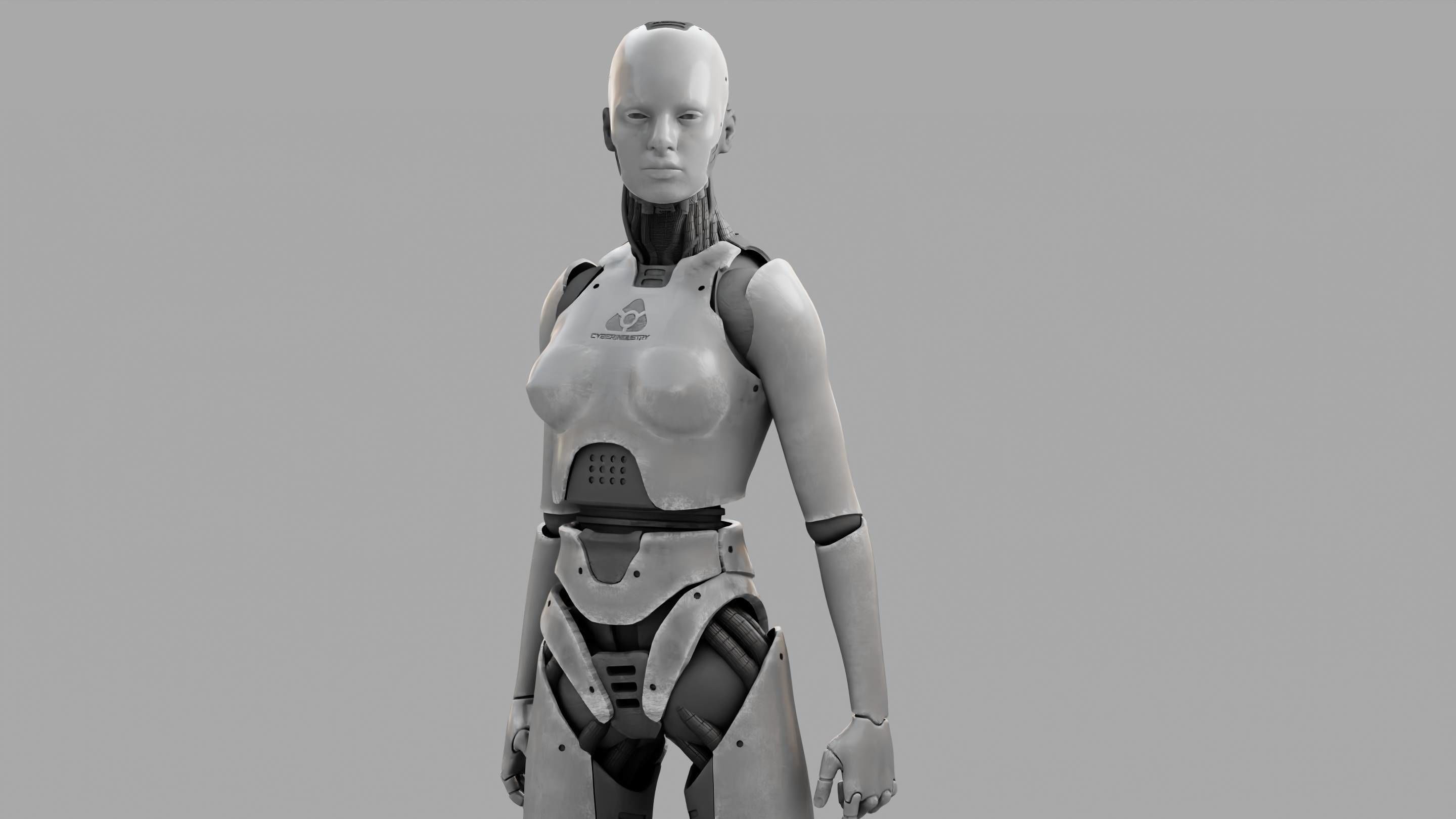 HUMANOID M2000  rigged character  3D model_16