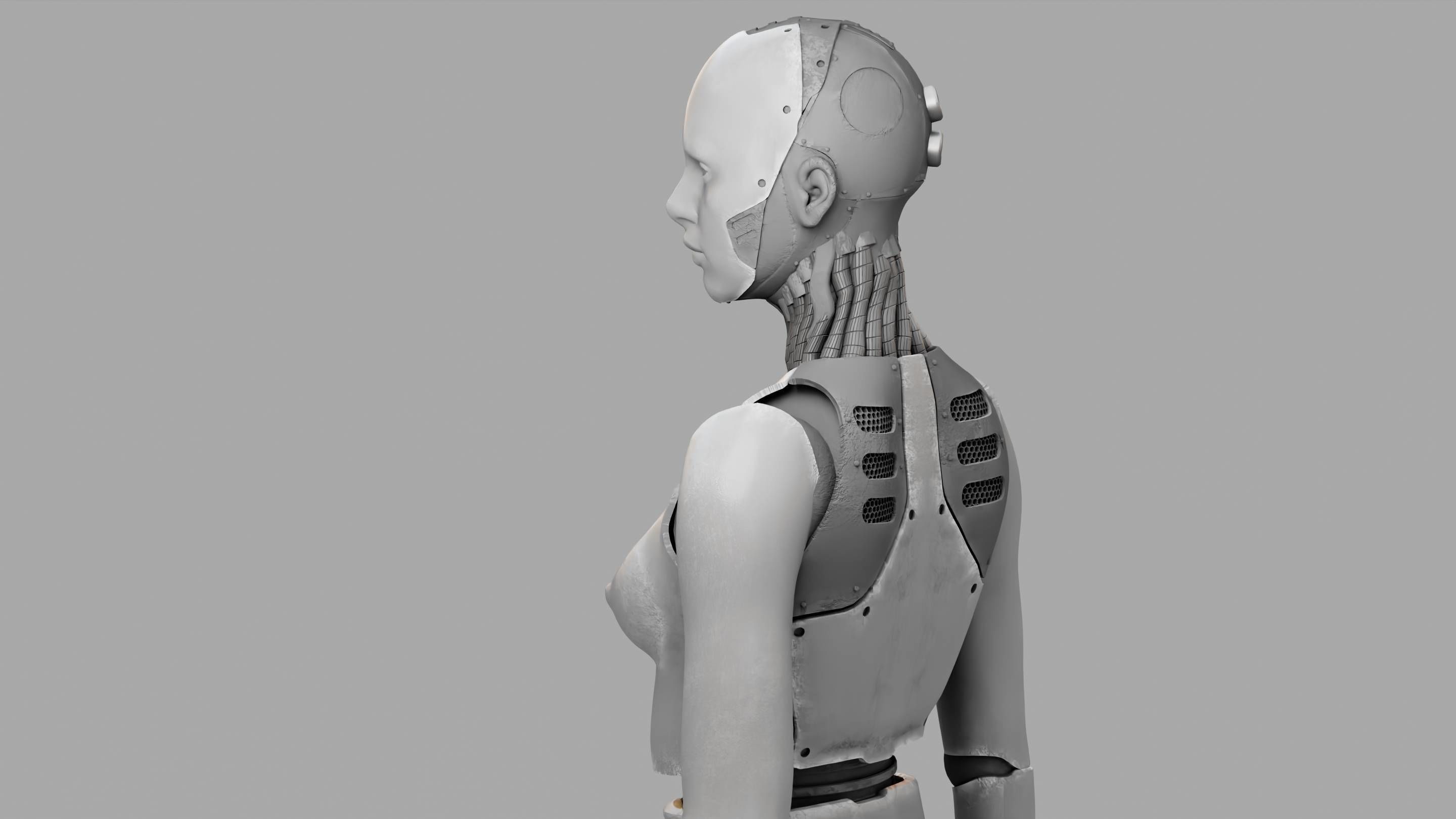HUMANOID M2000  rigged character  3D model_25