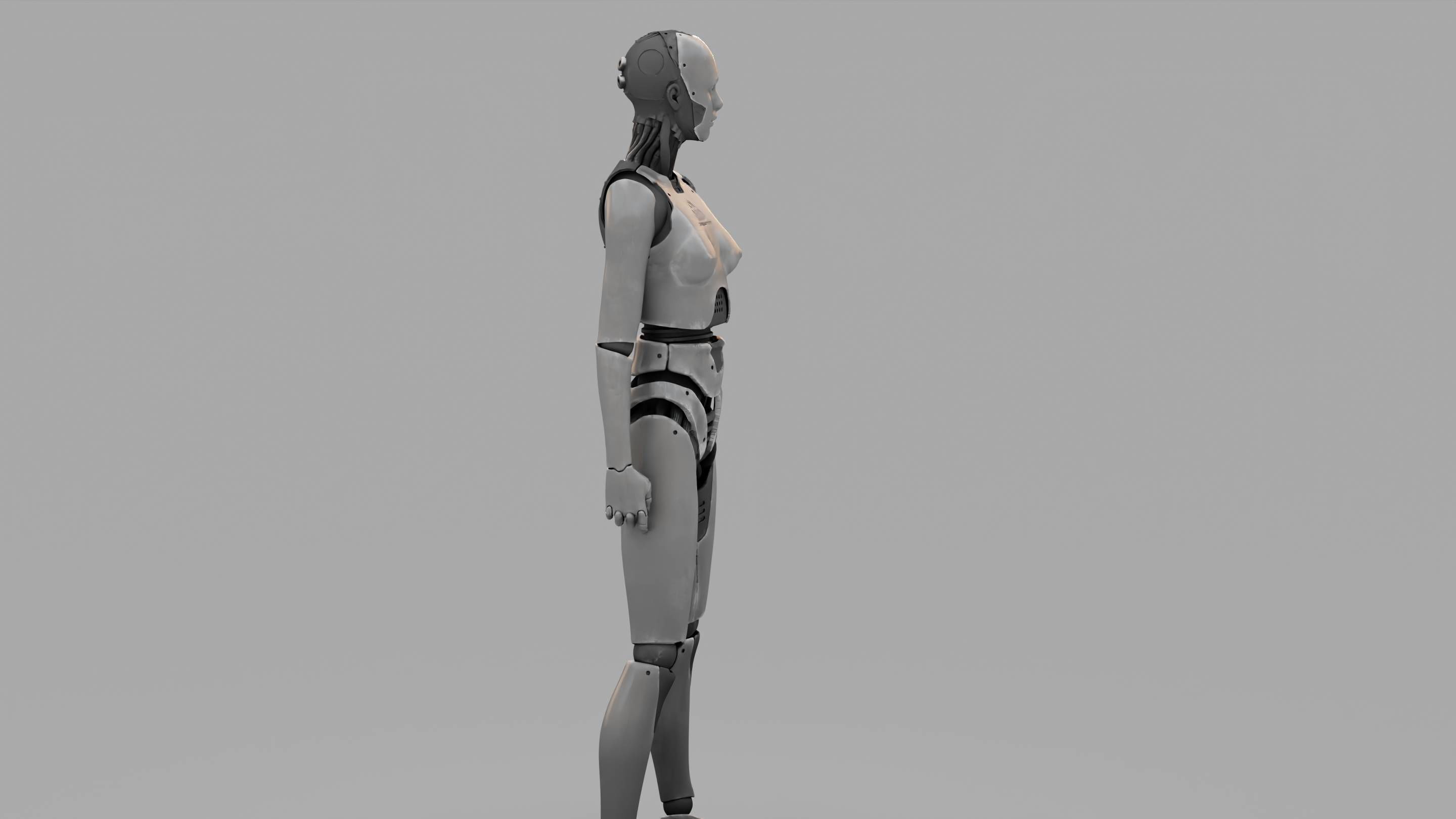HUMANOID M2000  rigged character  3D model_7