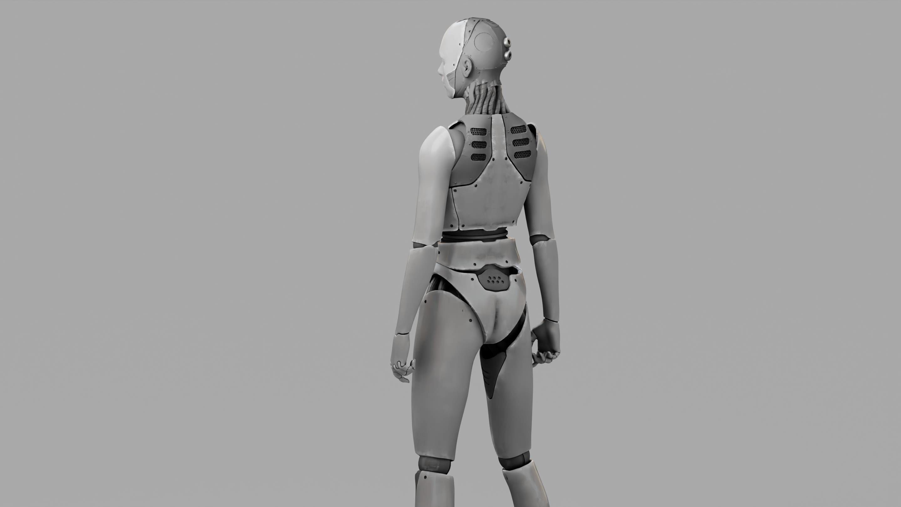 HUMANOID M2000  rigged character  3D model_12