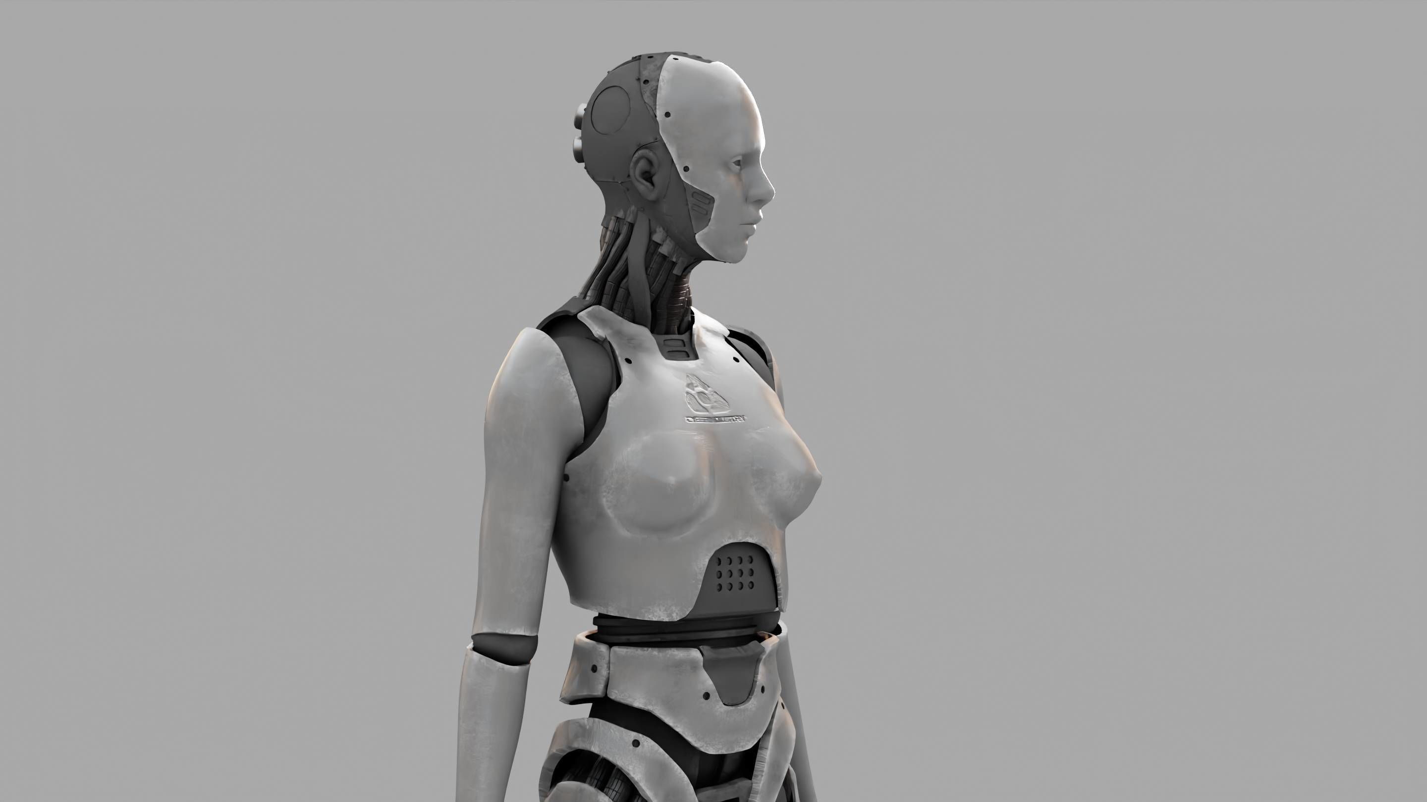 HUMANOID M2000  rigged character  3D model_19