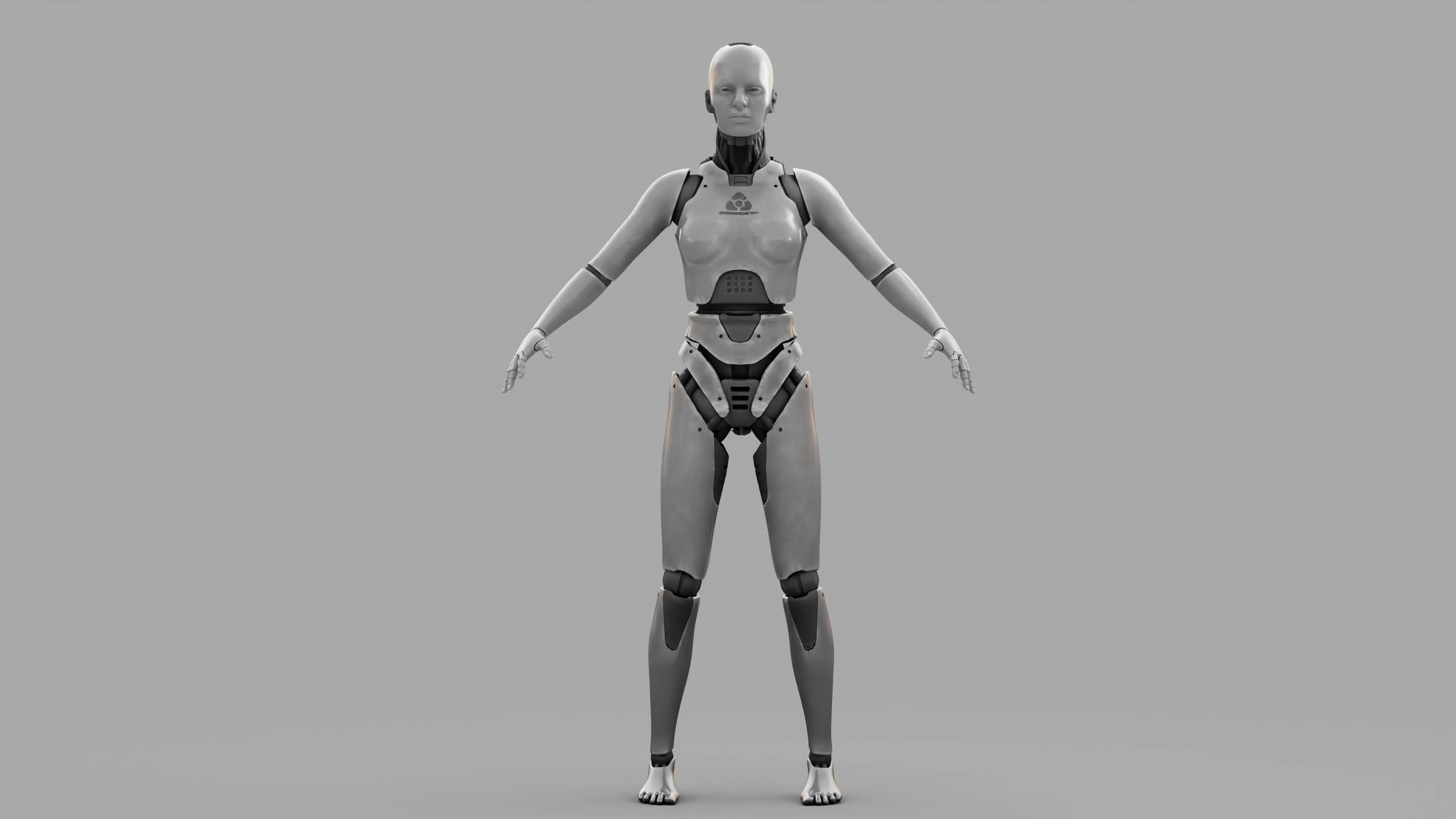 HUMANOID M2000  rigged character  3D model_33