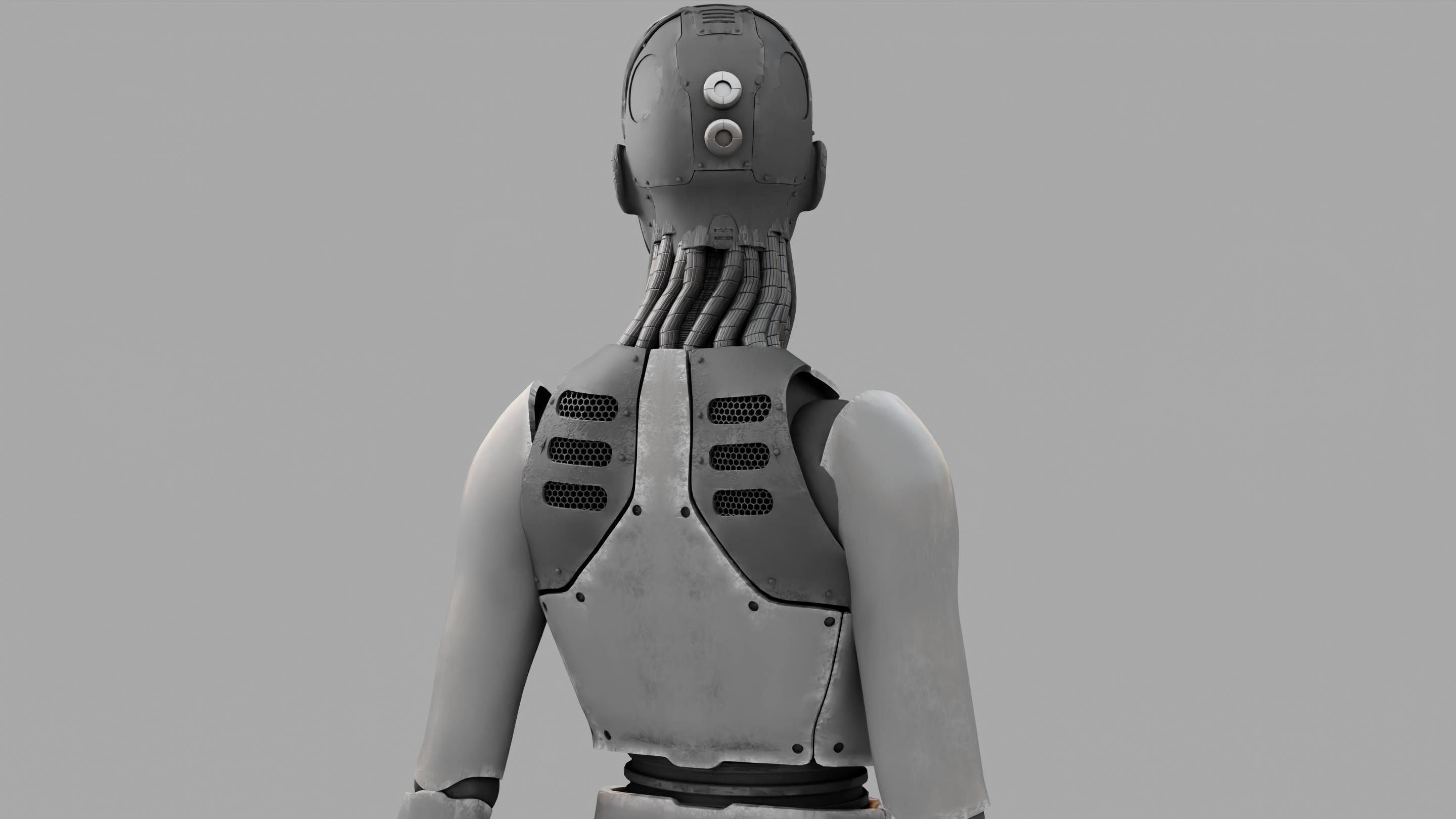 HUMANOID M2000  rigged character  3D model_23