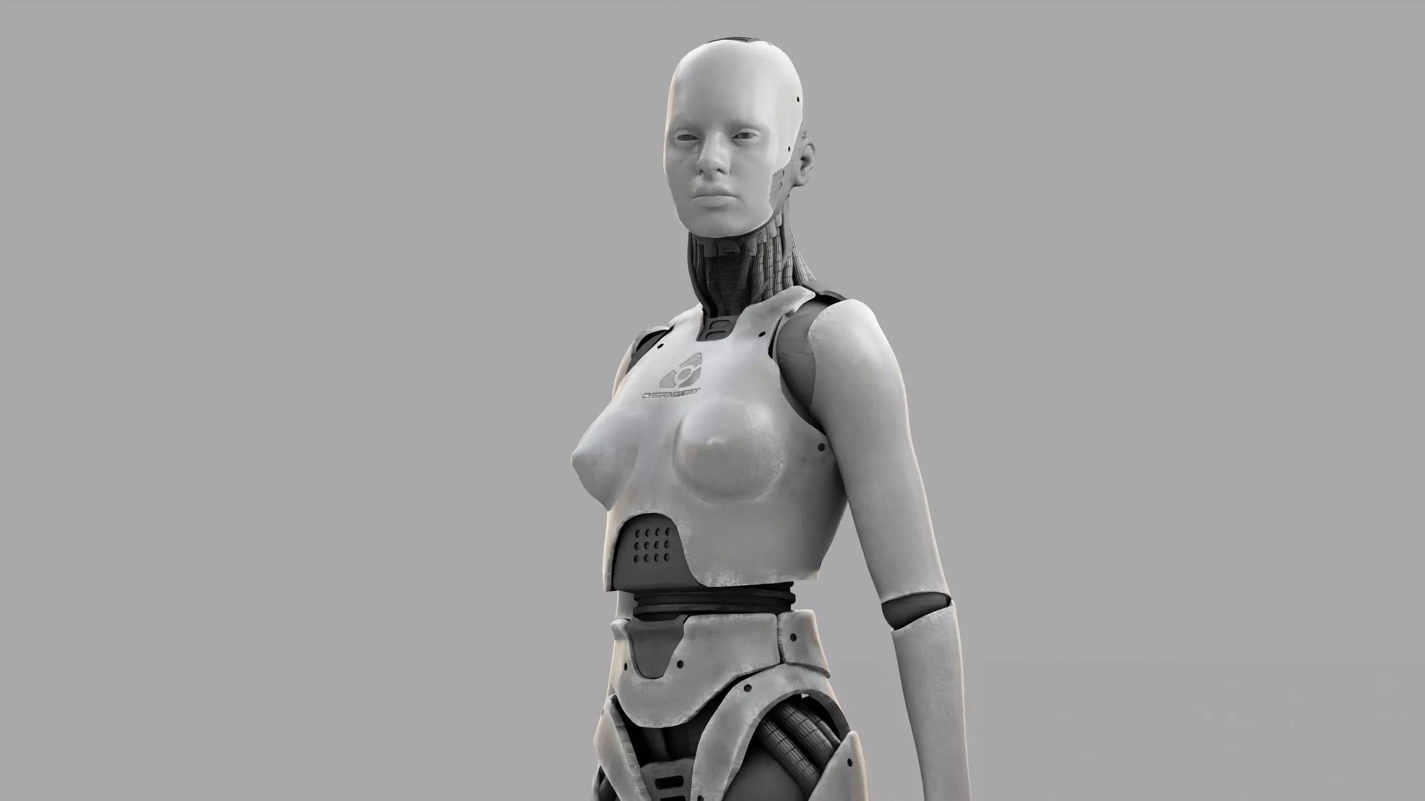 HUMANOID M2000  rigged character  3D model_0
