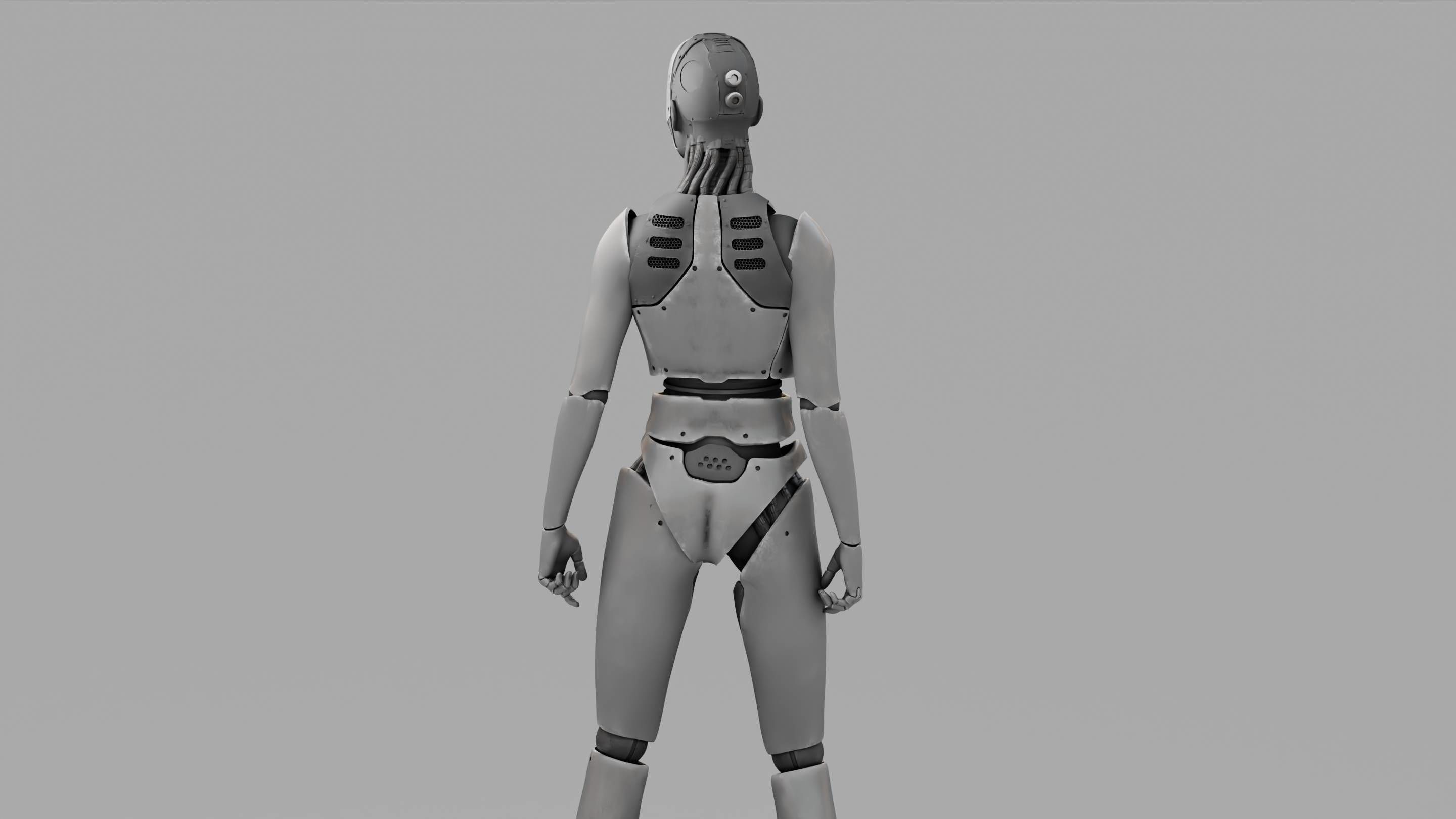 HUMANOID M2000  rigged character  3D model_10