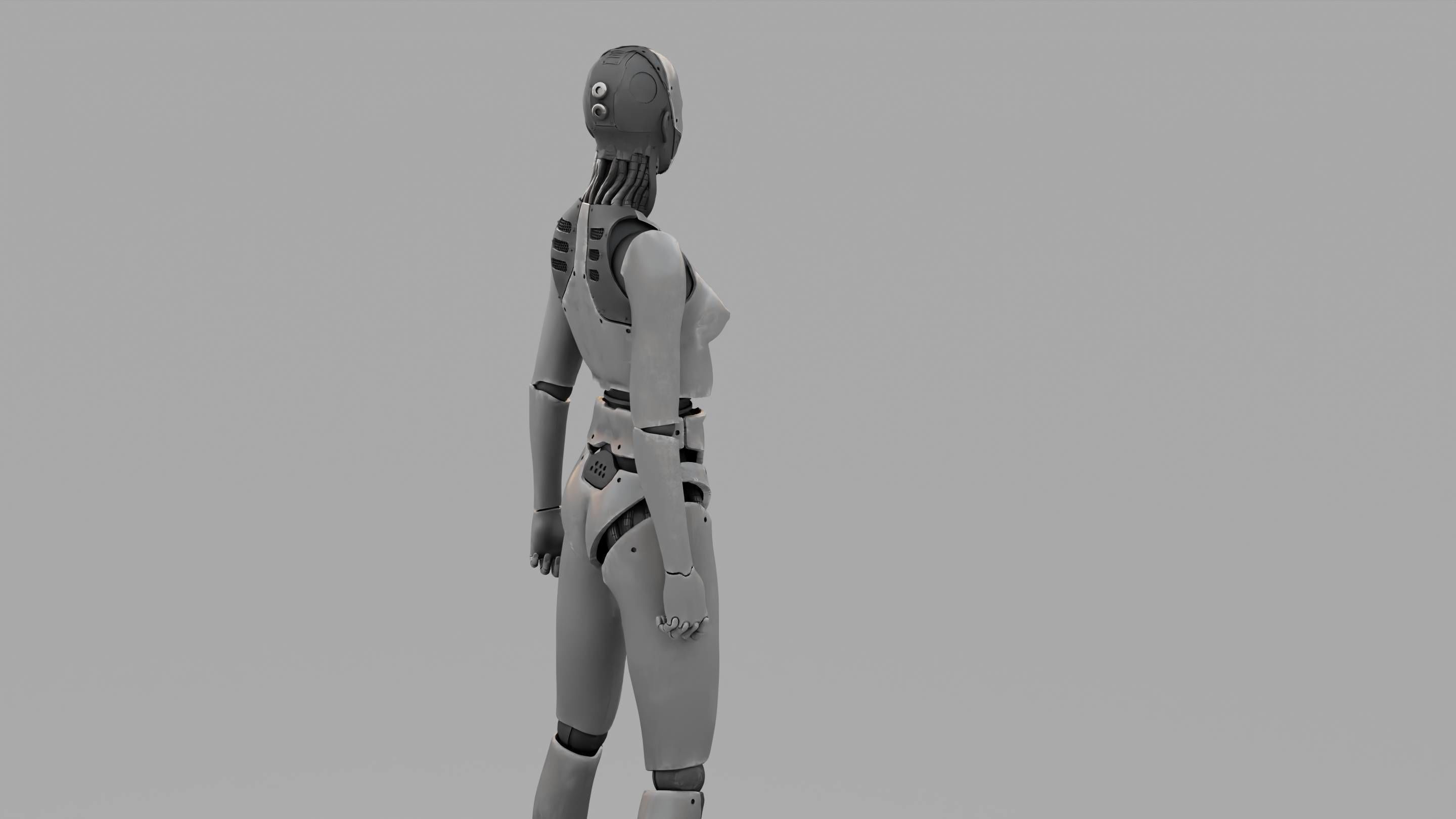 HUMANOID M2000  rigged character  3D model_8