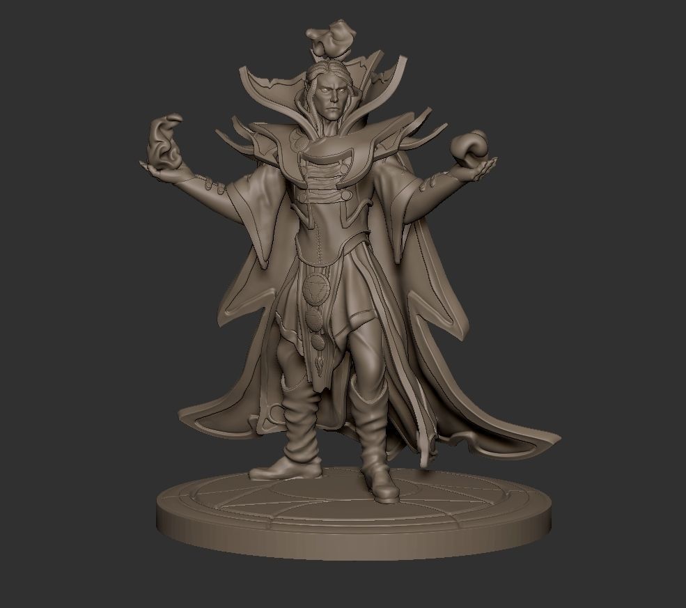 Invoker from Dota 2 75mm scale Ready to print 3D print model_1