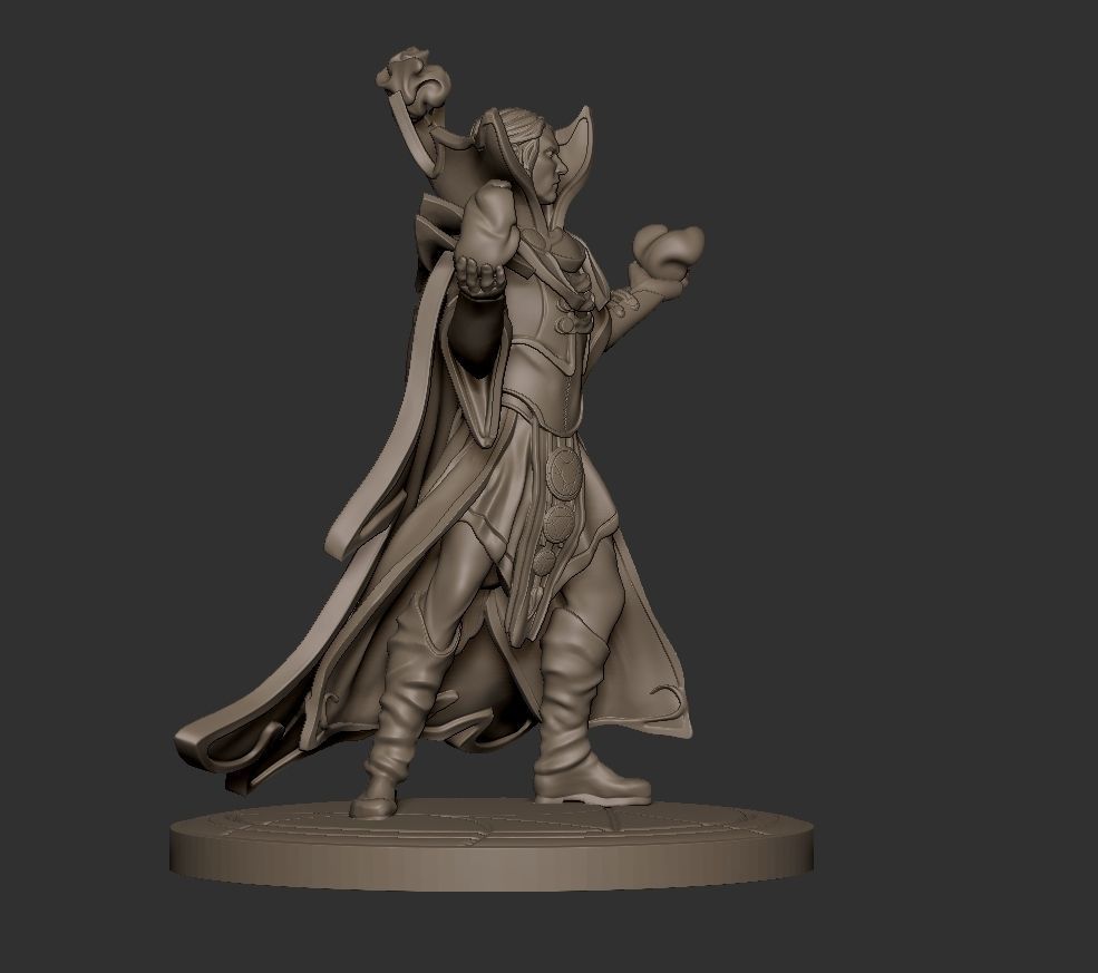 Invoker from Dota 2 75mm scale Ready to print 3D print model_4
