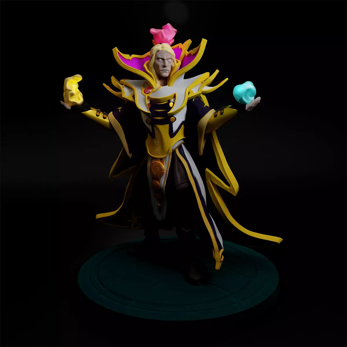 Invoker from Dota 2 75mm scale Ready to print 3D print model_0