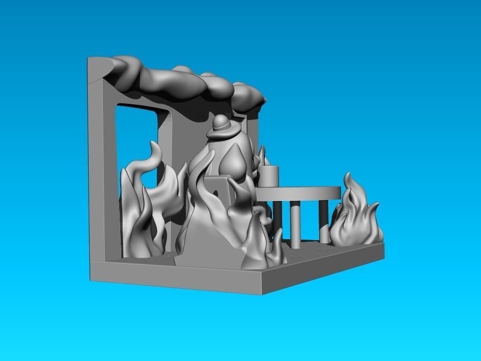 THIS IS FINE - MEME FIGURE 3D print model_3
