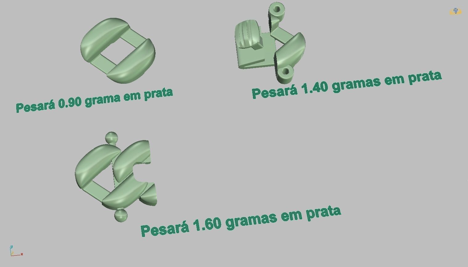 Grumet Cuban Chain with Drawer Lock 3D print model_11