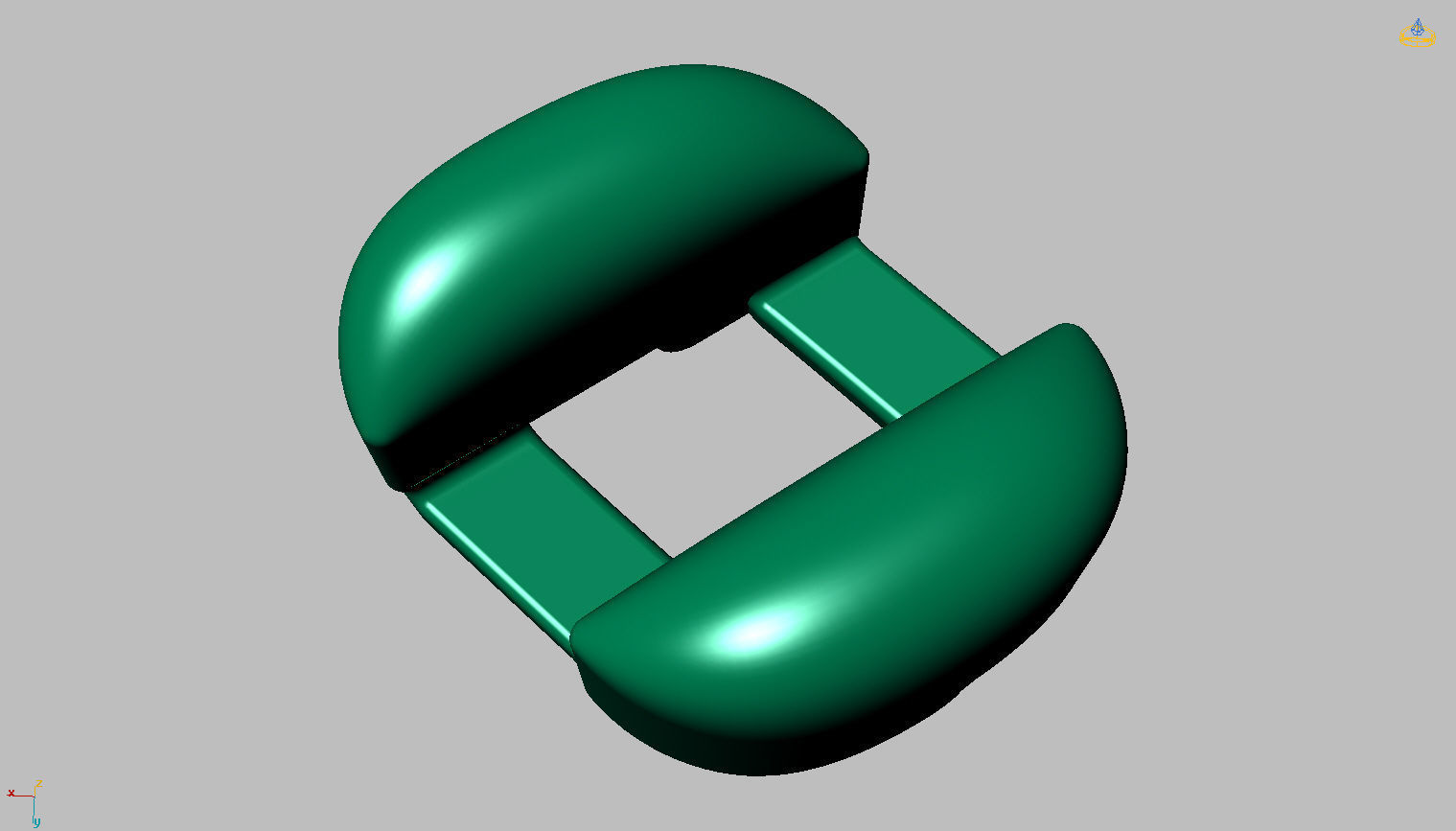 Grumet Cuban Chain with Drawer Lock 3D print model_6