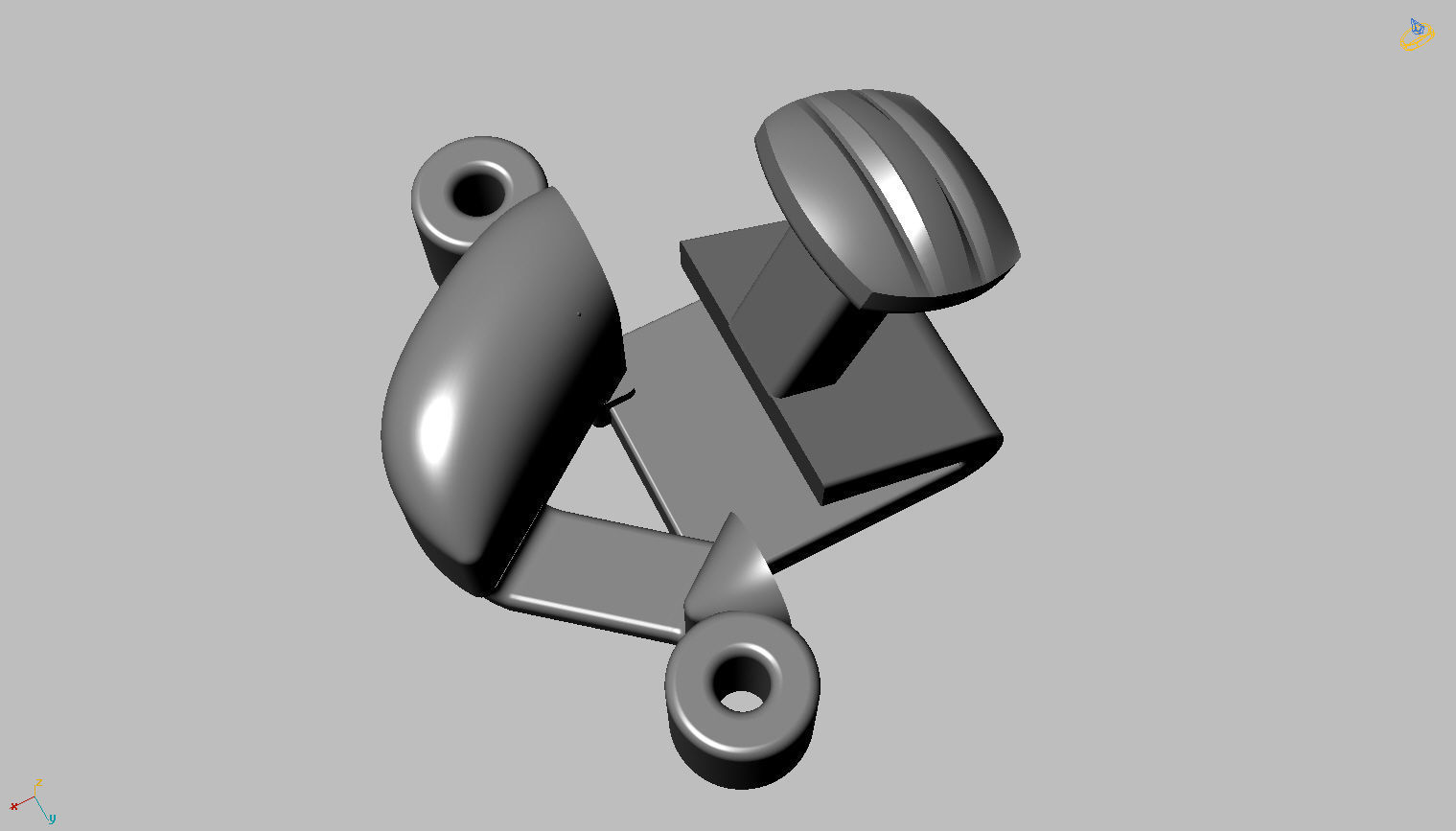 Grumet Cuban Chain with Drawer Lock 3D print model_9