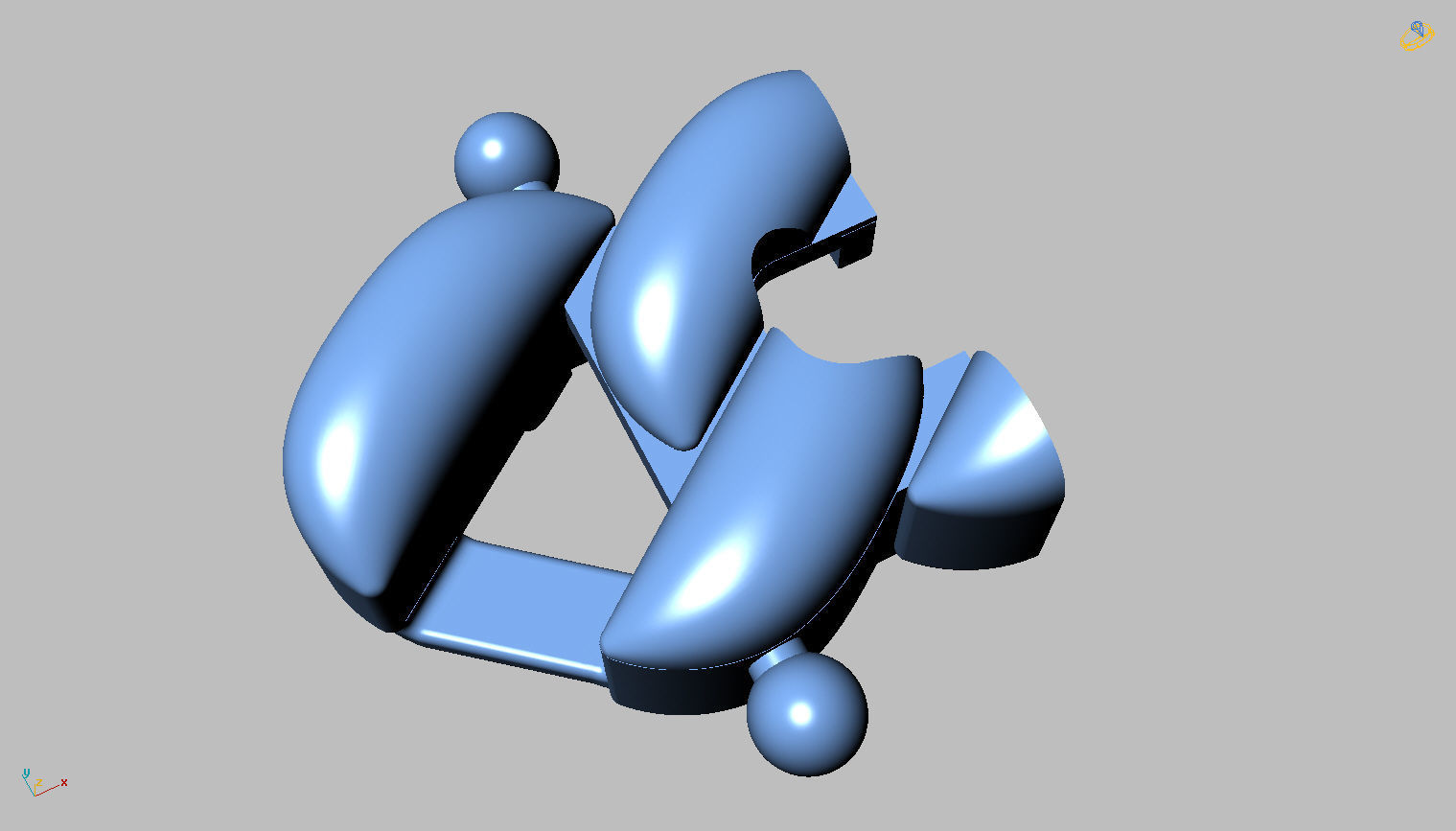 Grumet Cuban Chain with Drawer Lock 3D print model_7