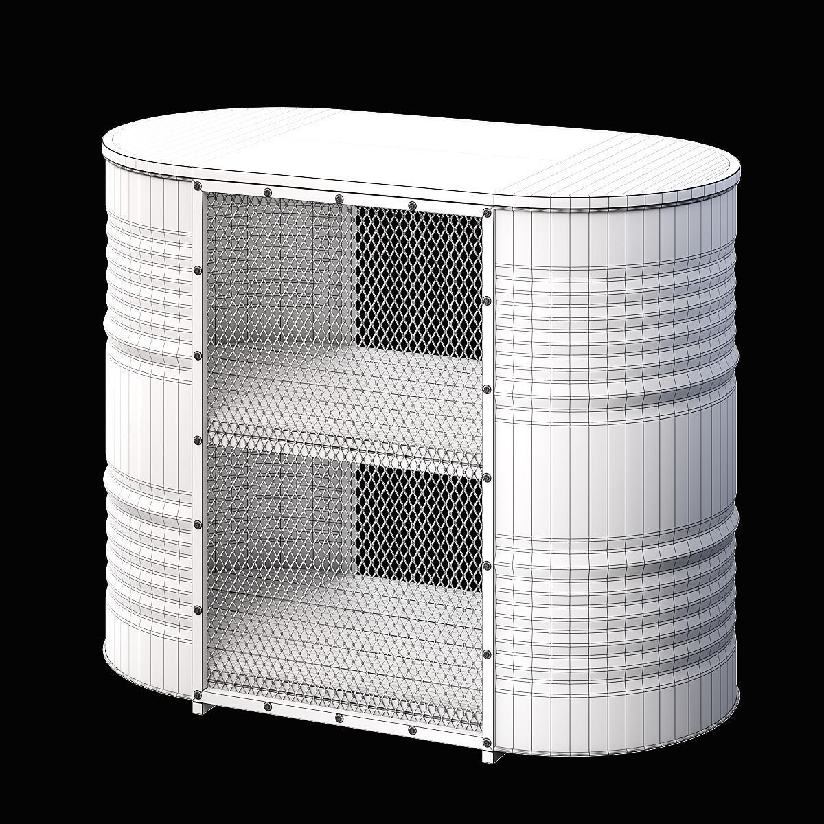 Barrel reception desk 3D model_10