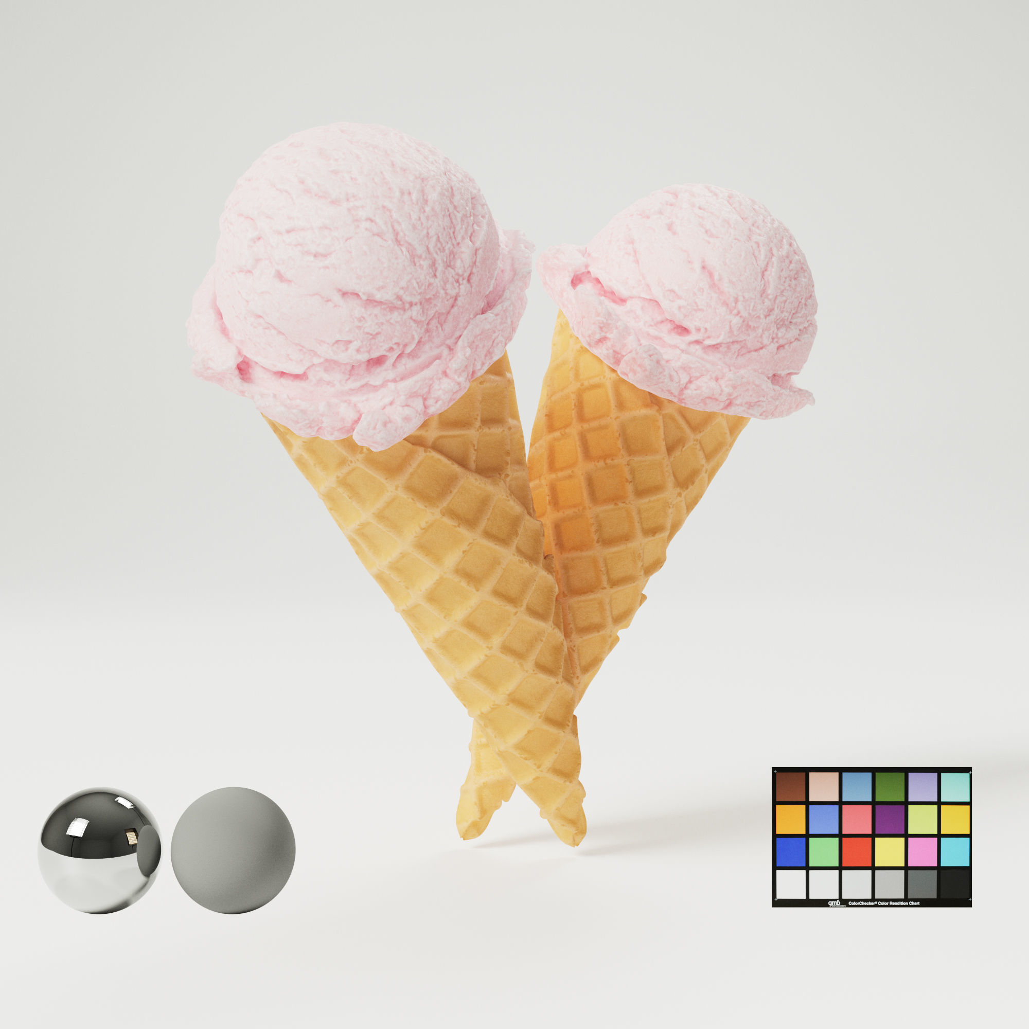 Ice Cream Cone 02 3D model_0