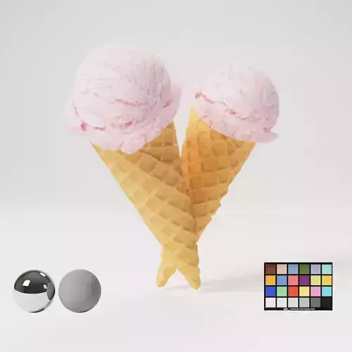 Ice Cream Cone 02 3D model