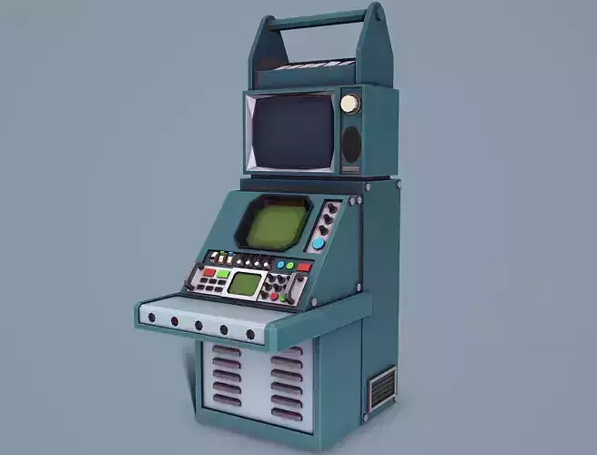 Retro Computer - Low Poly Mobile Ready Low-poly 3D model Retro Computer - Low Poly Mobile Ready Low-poly 3D model