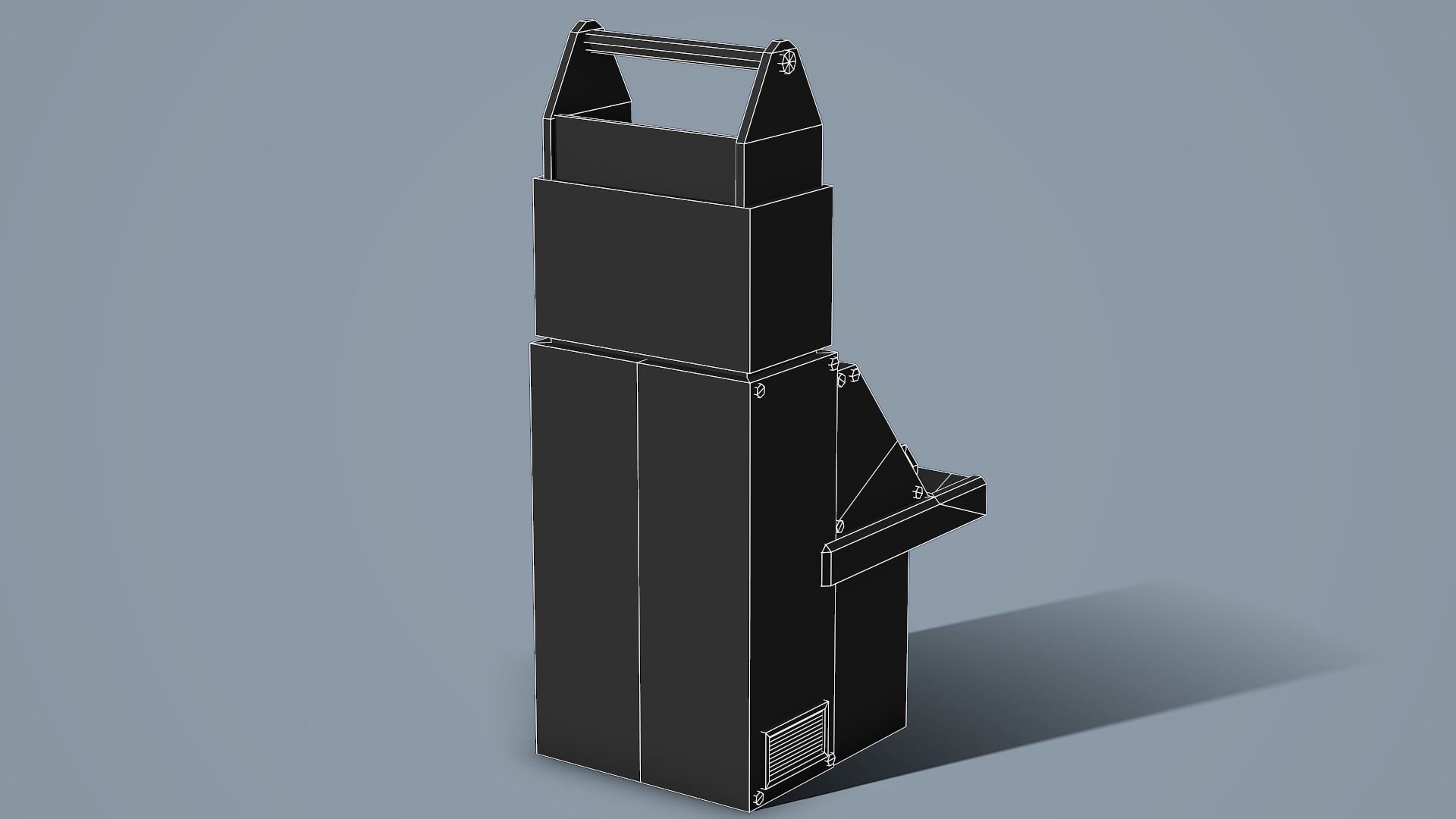 Retro Computer - Low Poly Mobile Ready Low-poly 3D model_9