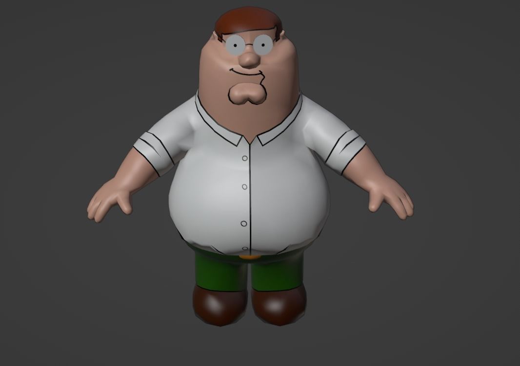 3D Model Family Guy Peter Griffin HD Model VR AR Low poly CGTrader 3D Model Family Guy Peter Griffin HD Model VR AR Low poly CGTrader