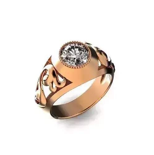  ring vintage unisex patterned quartz 452