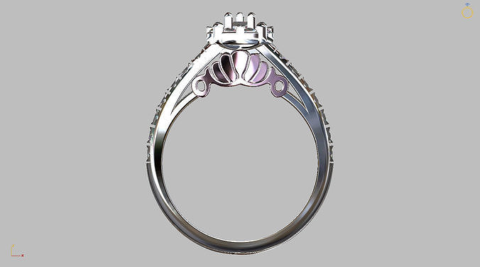 Princess ring 3D print model