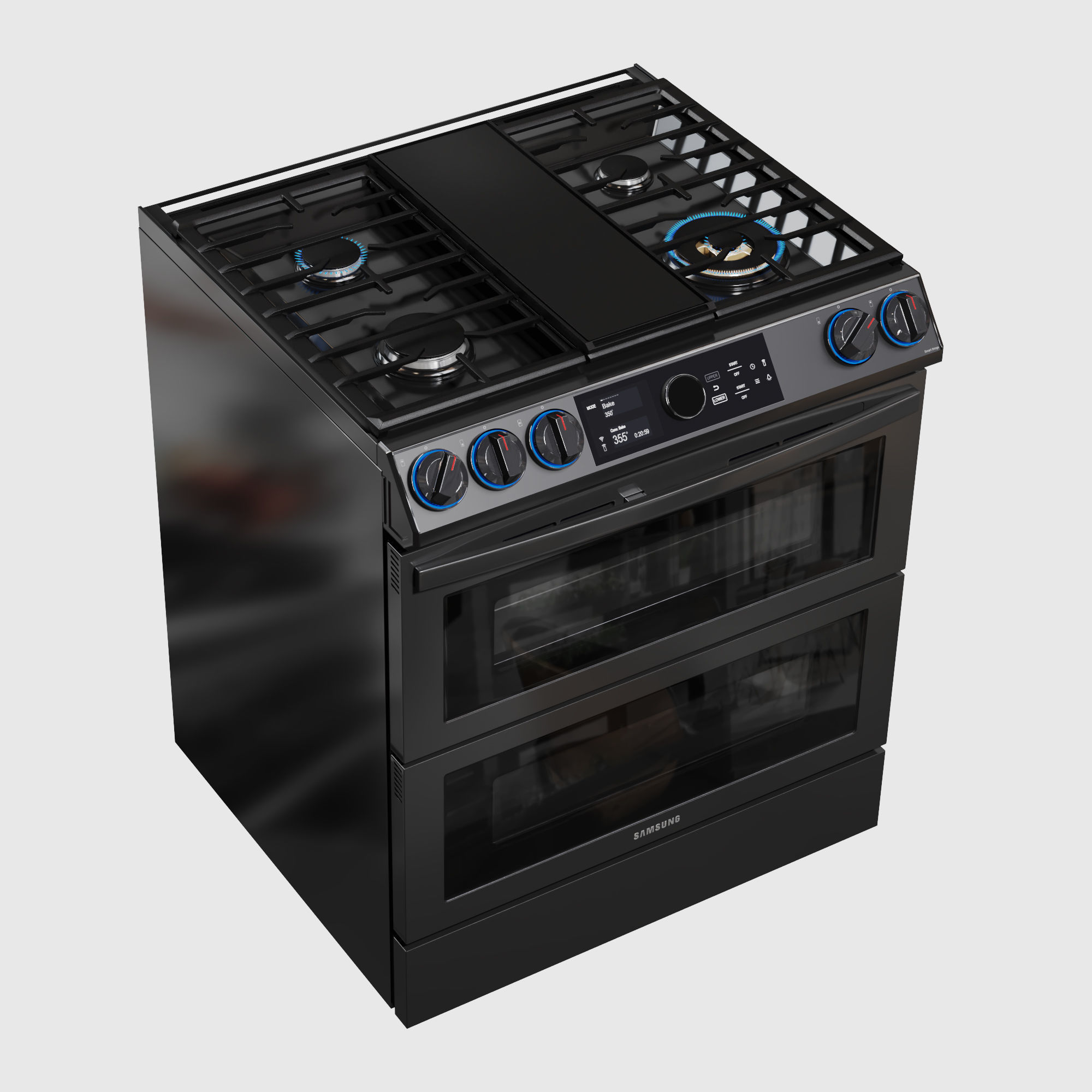 Dual Fuel Range Samsung 3D model_2