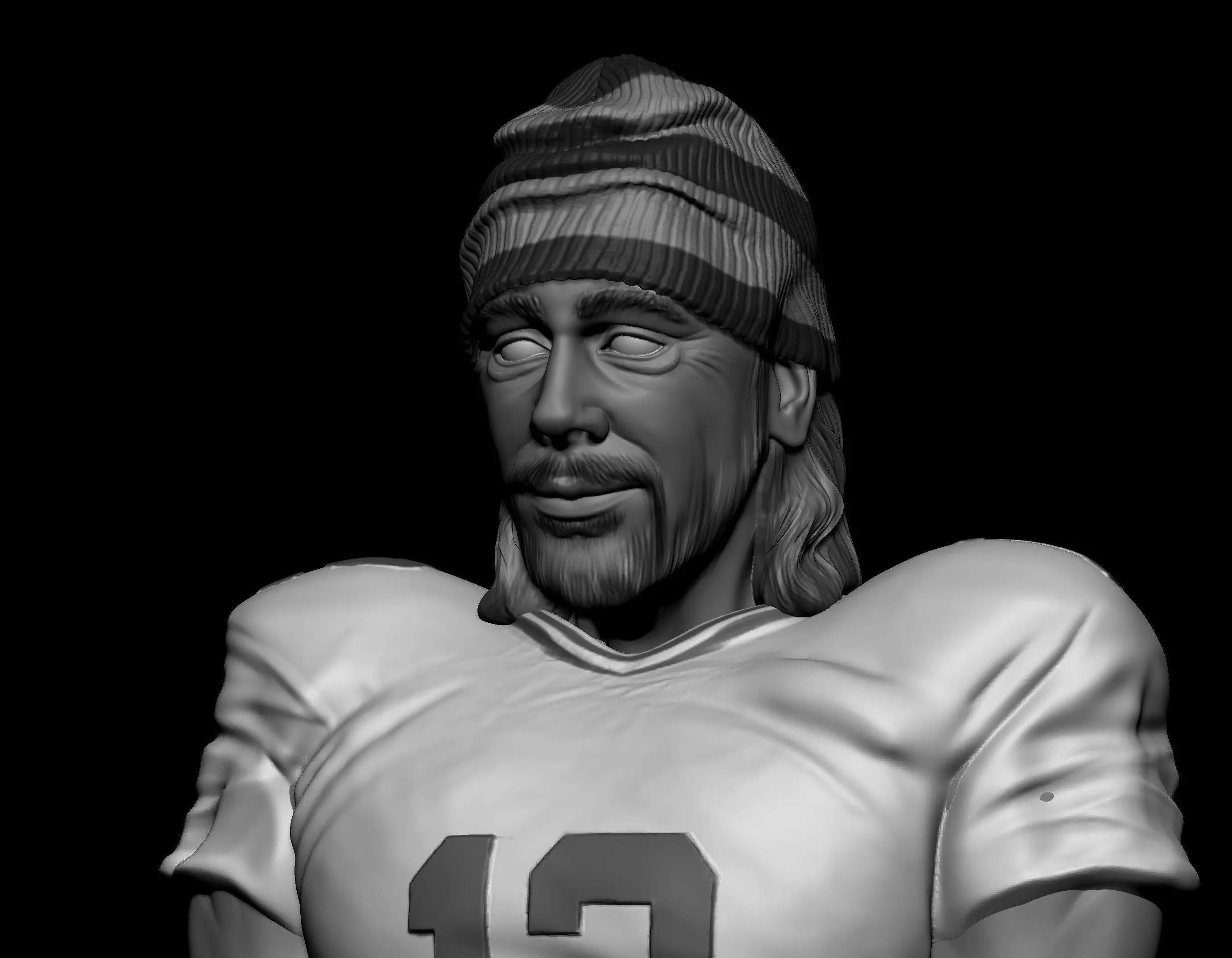 aaron rodgers bust 3D print model_0