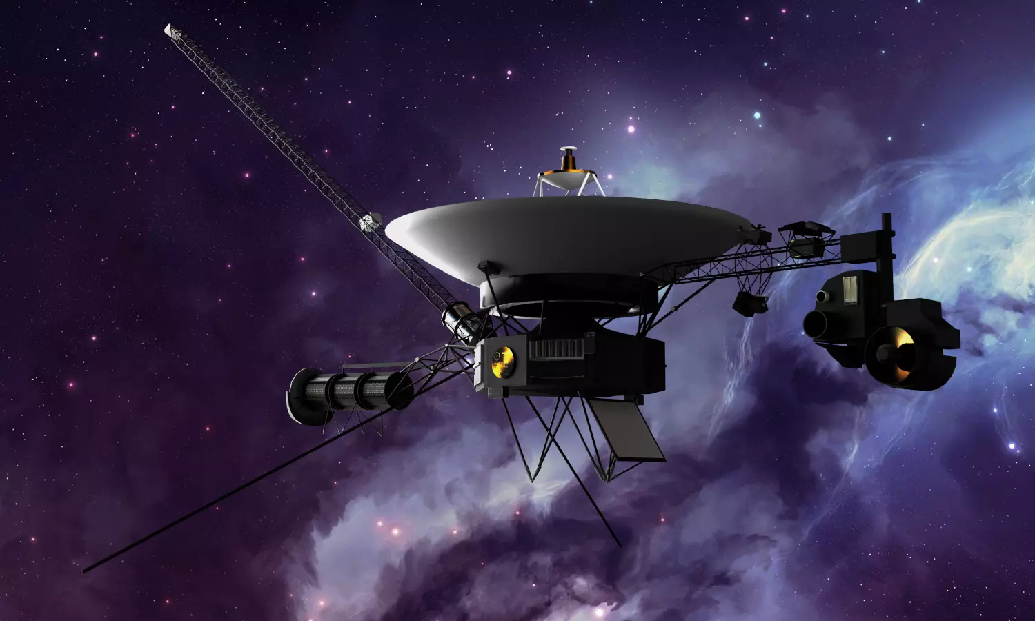 space satellite model Low-poly 3D model_0