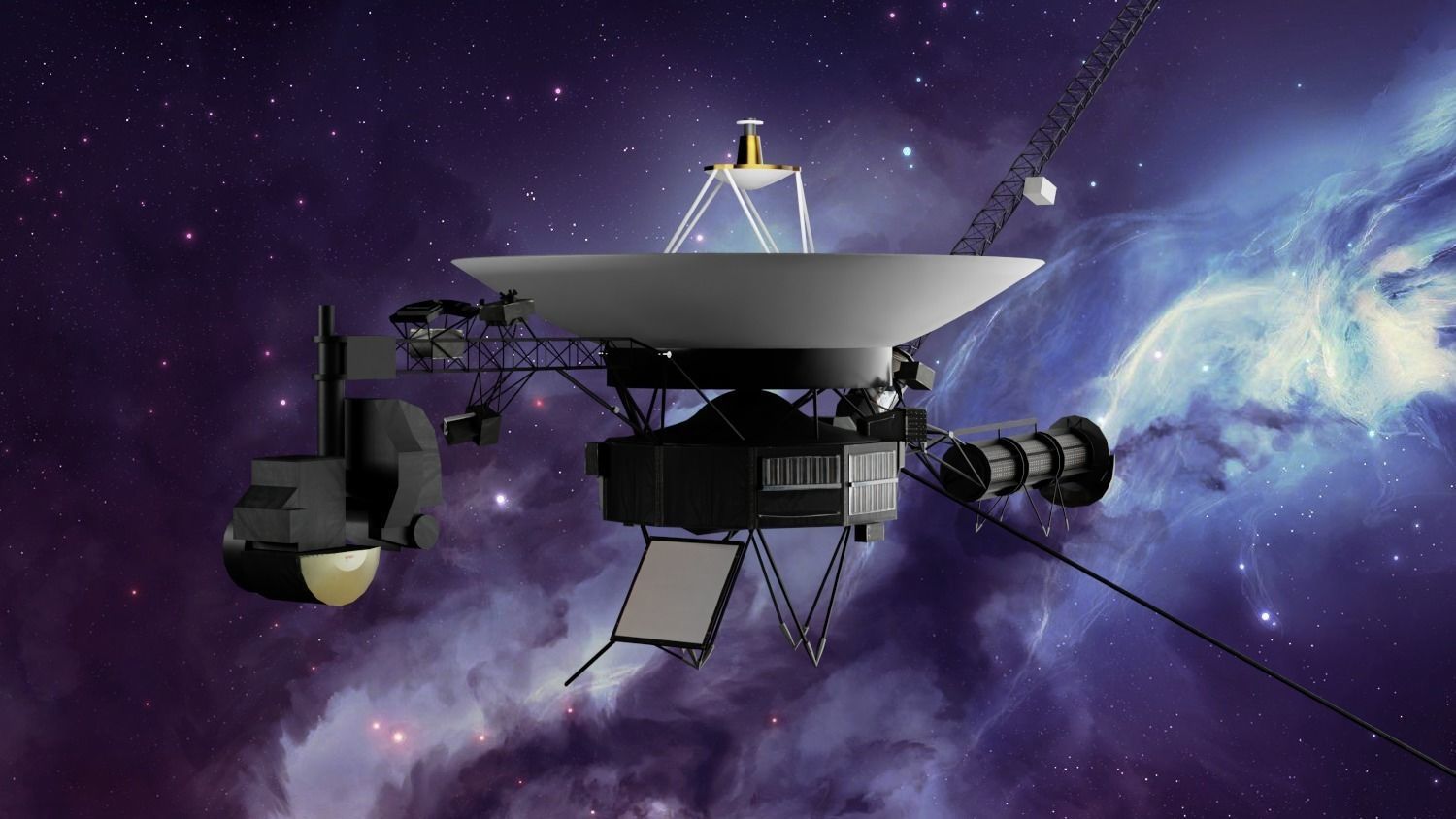 space satellite model Low-poly 3D model_2