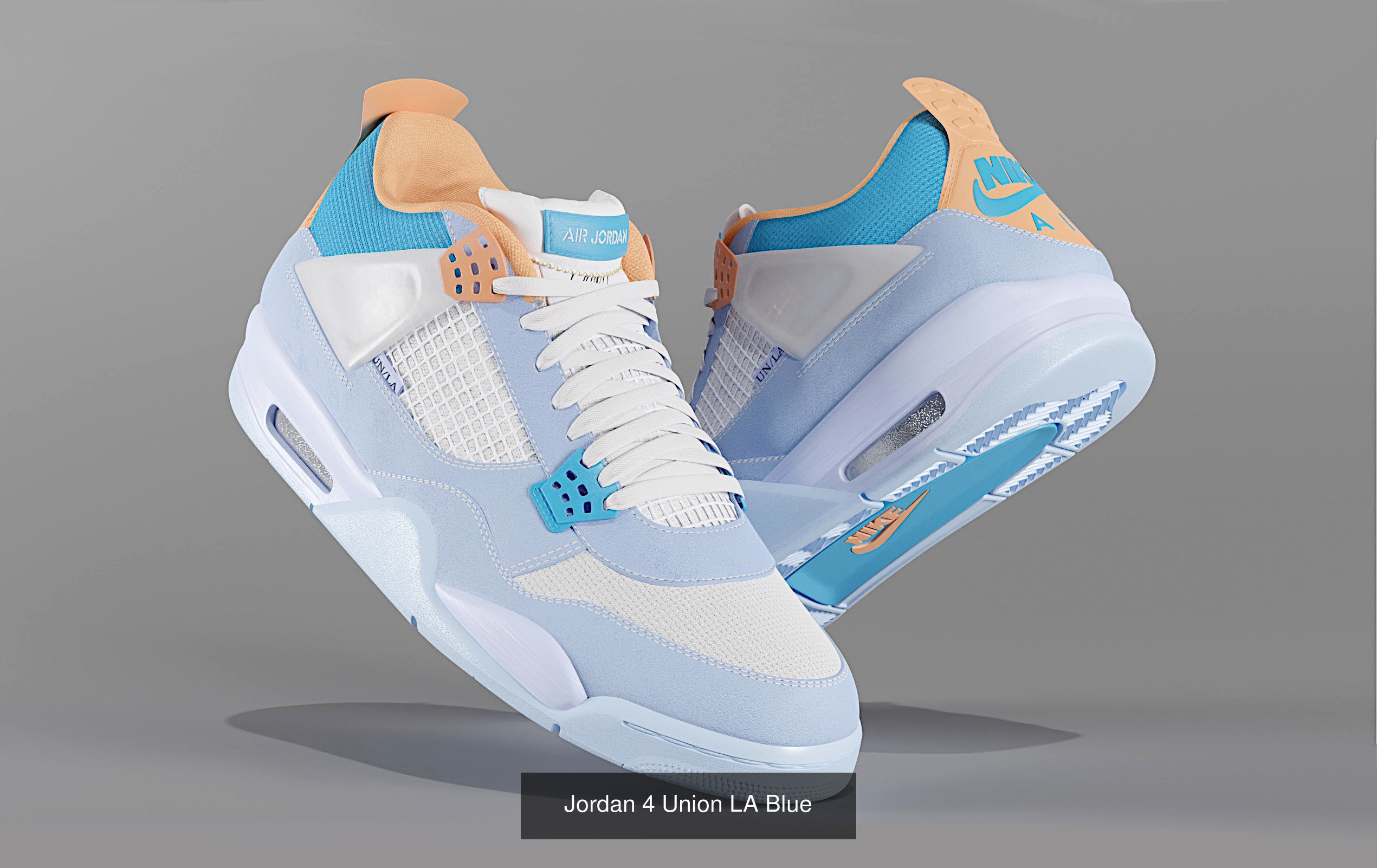 Jordan 4 Union LA Pack 3D Model Collection_5