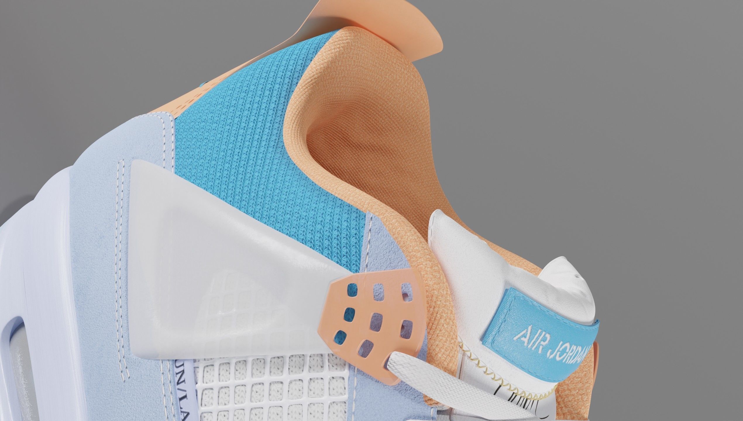 Jordan 4 Union LA Pack 3D Model Collection_18