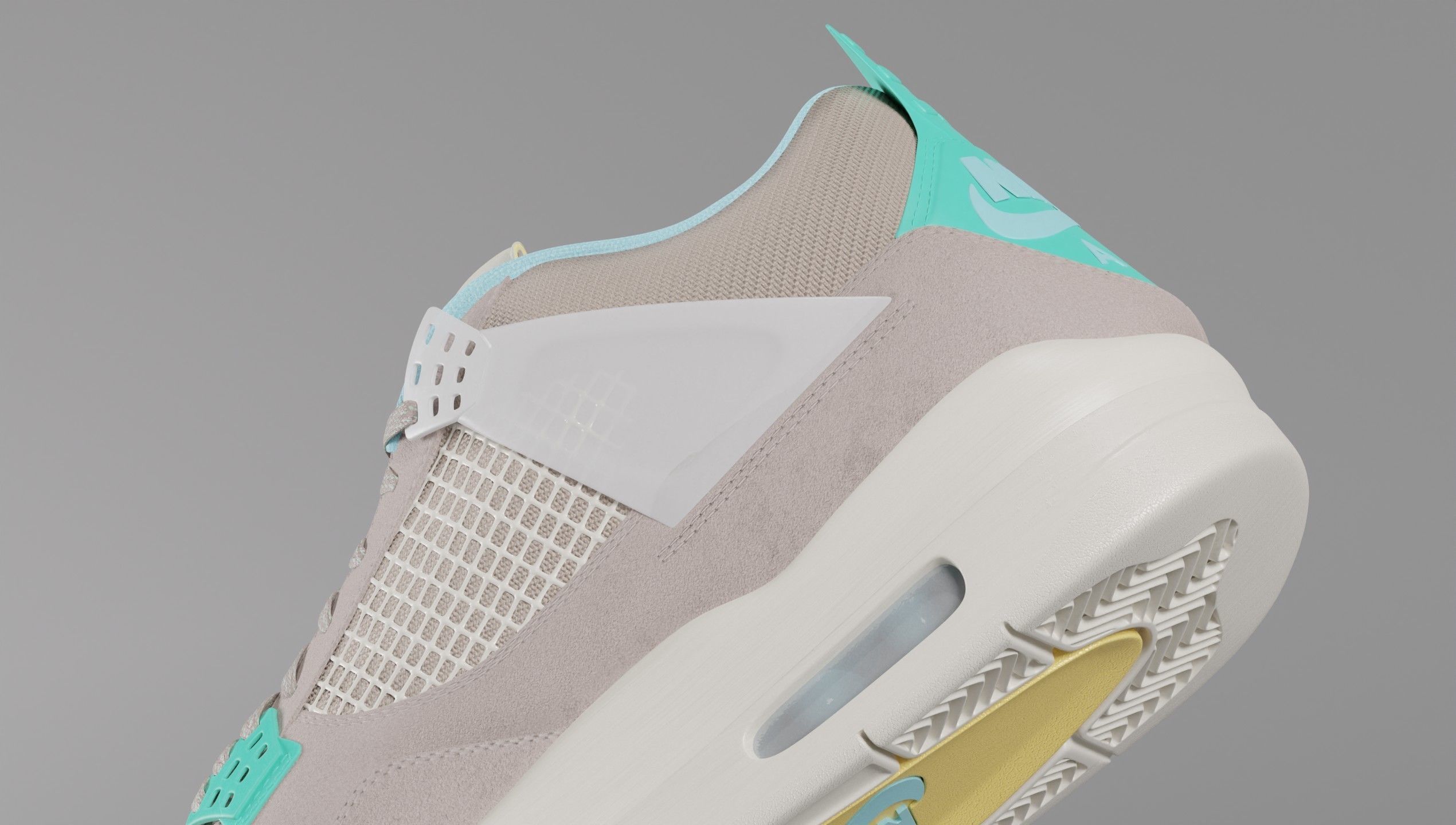 Jordan 4 Union LA Pack 3D Model Collection_20