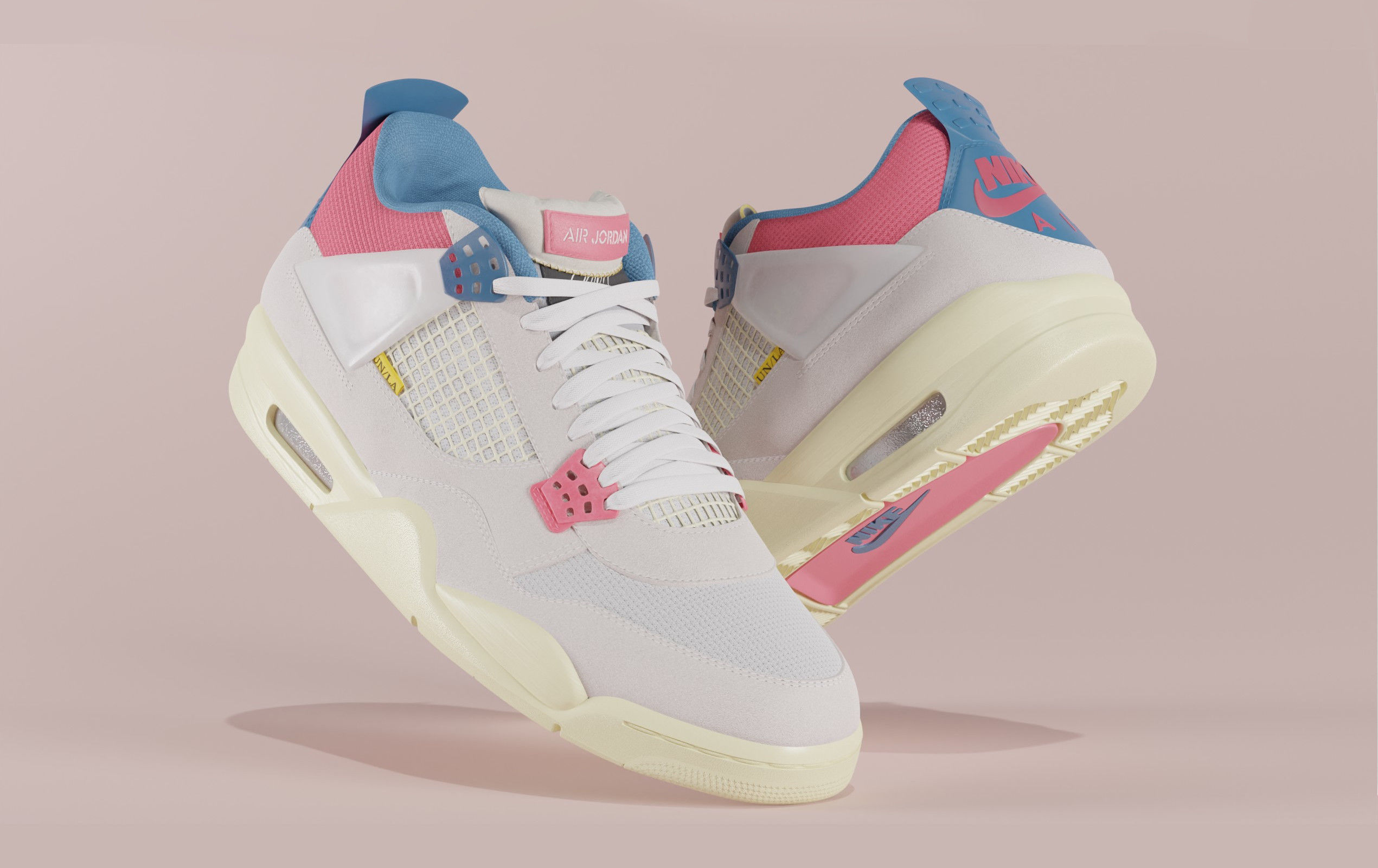 Jordan 4 Union LA Pack 3D Model Collection_6