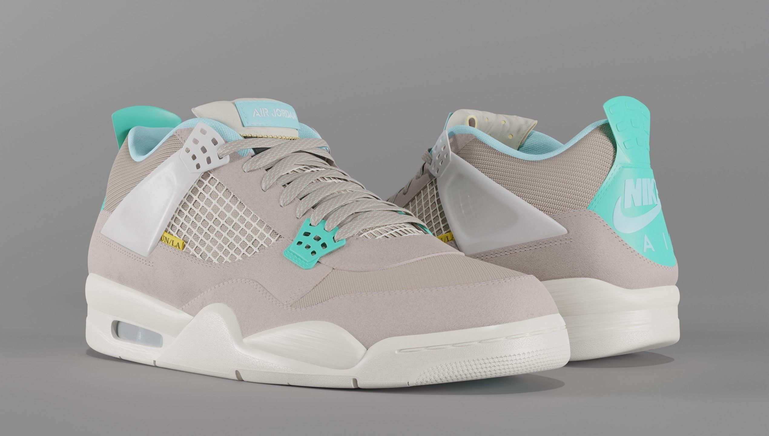 Jordan 4 Union LA Pack 3D Model Collection_15