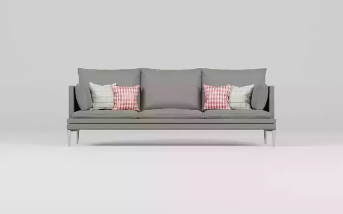 Stylish Gray Fabric Sofa  Model